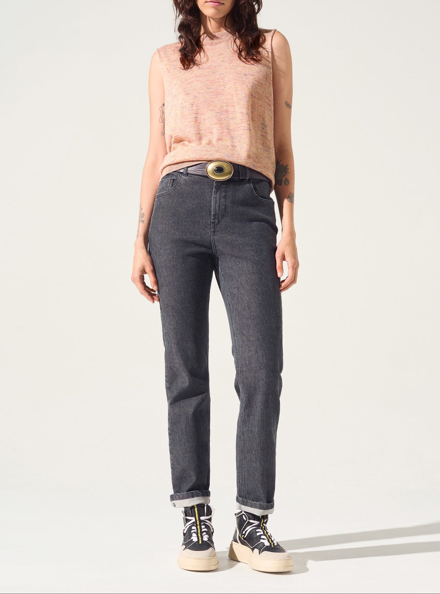 Ärmelloser Pullover