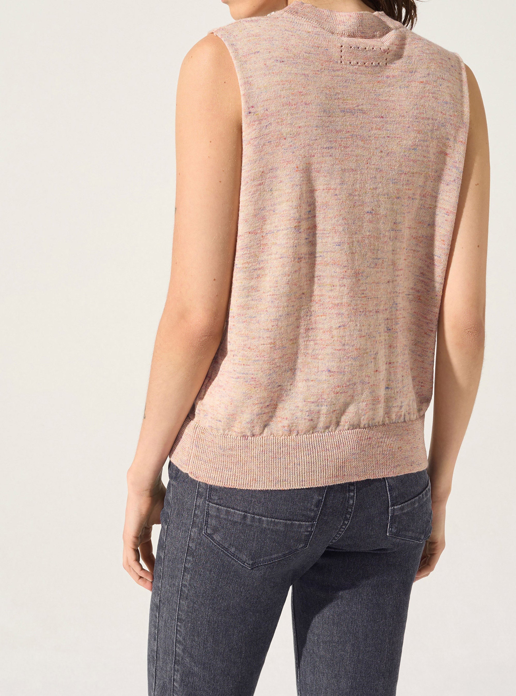 Ärmelloser Pullover