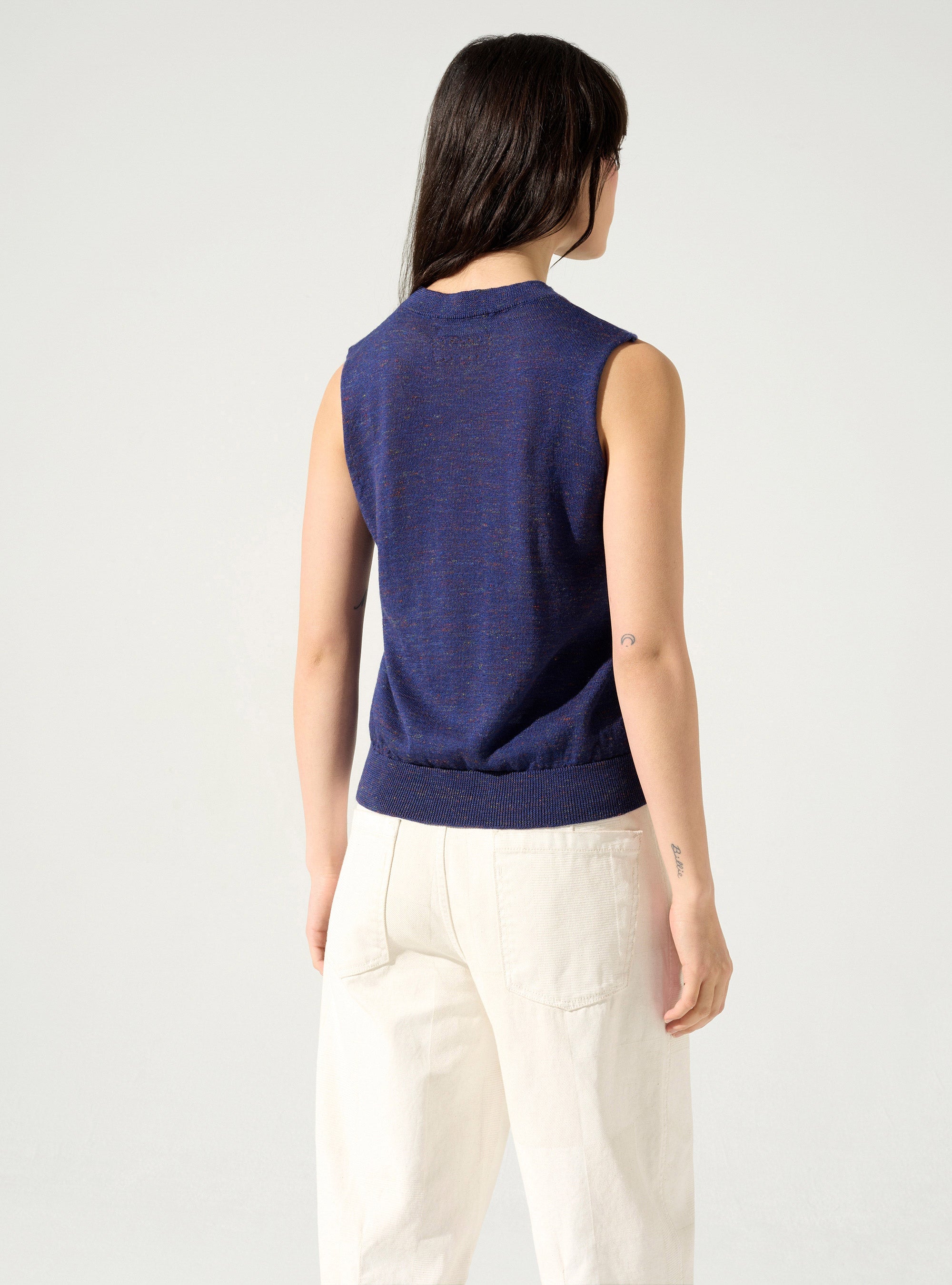 Ärmelloser Pullover