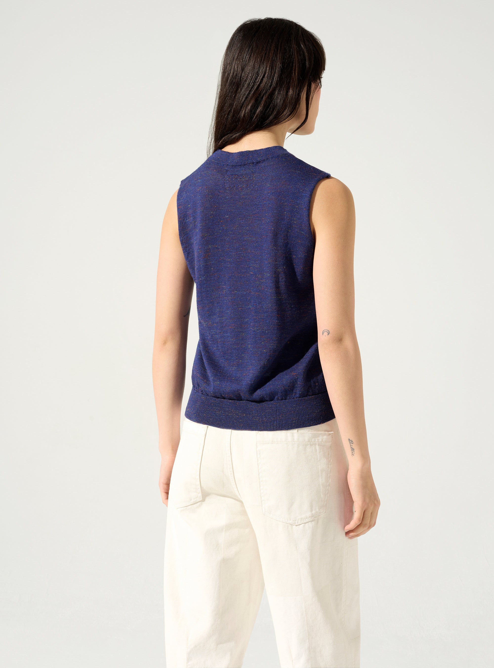 Ärmelloser Pullover