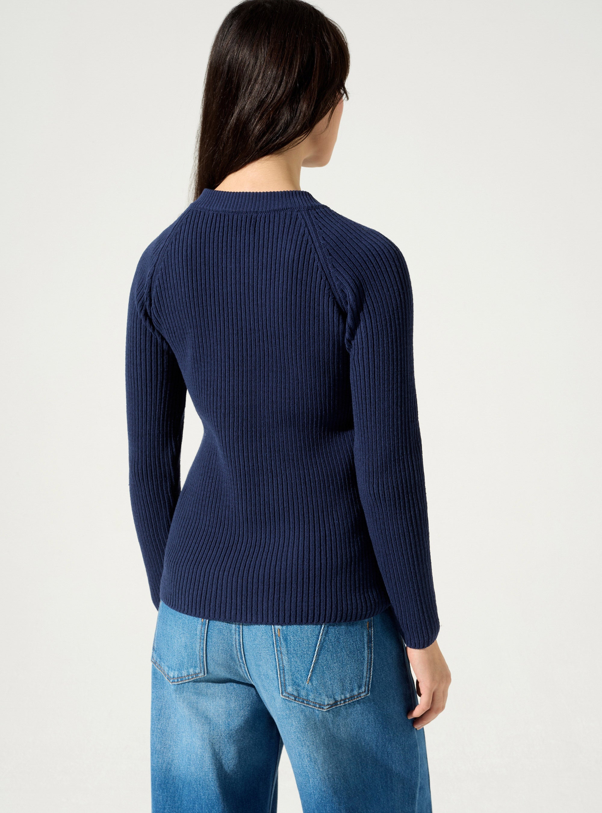 Strickjacke mit Reißverschluss