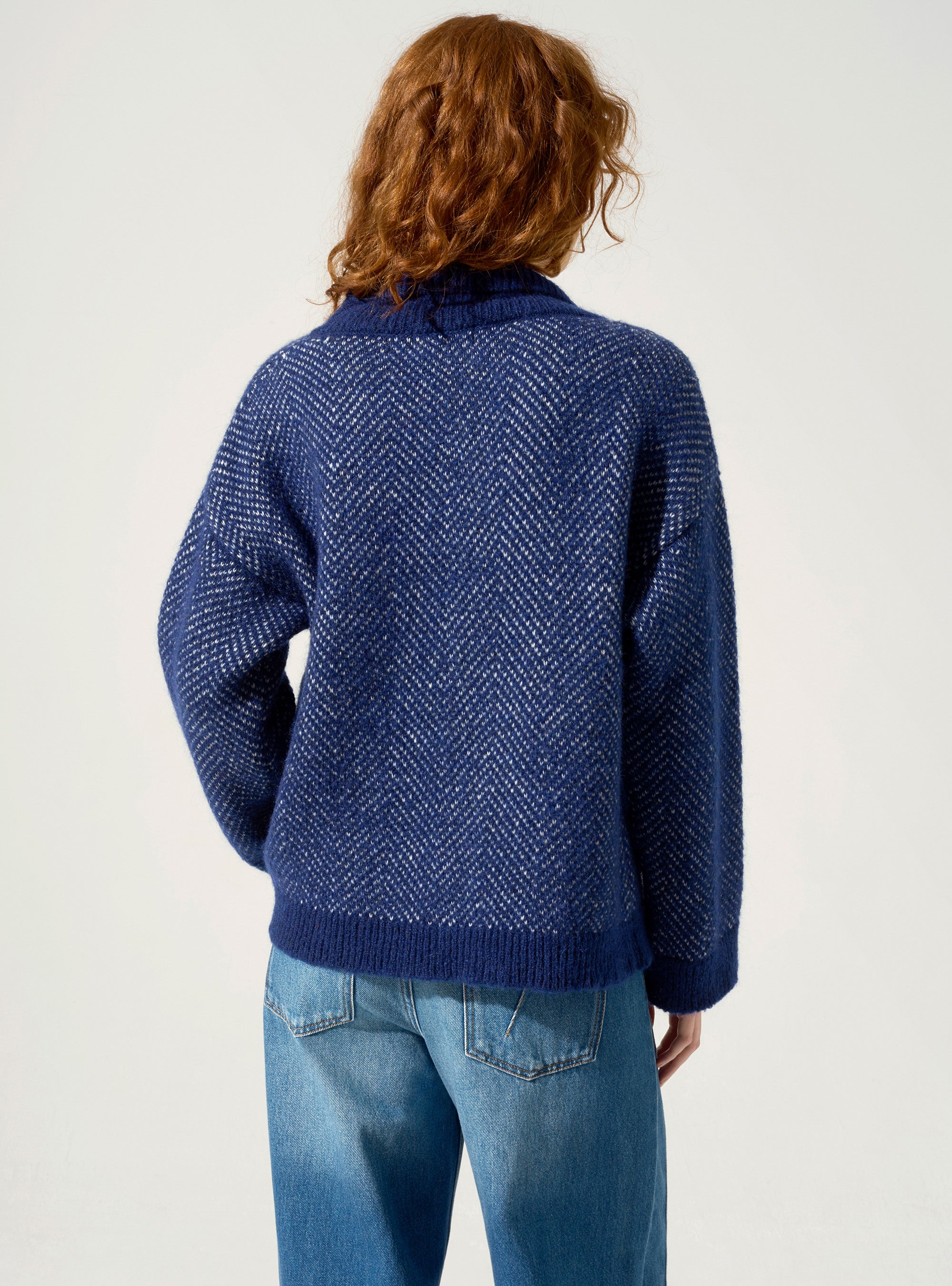 Pullover mit hohem Kragen