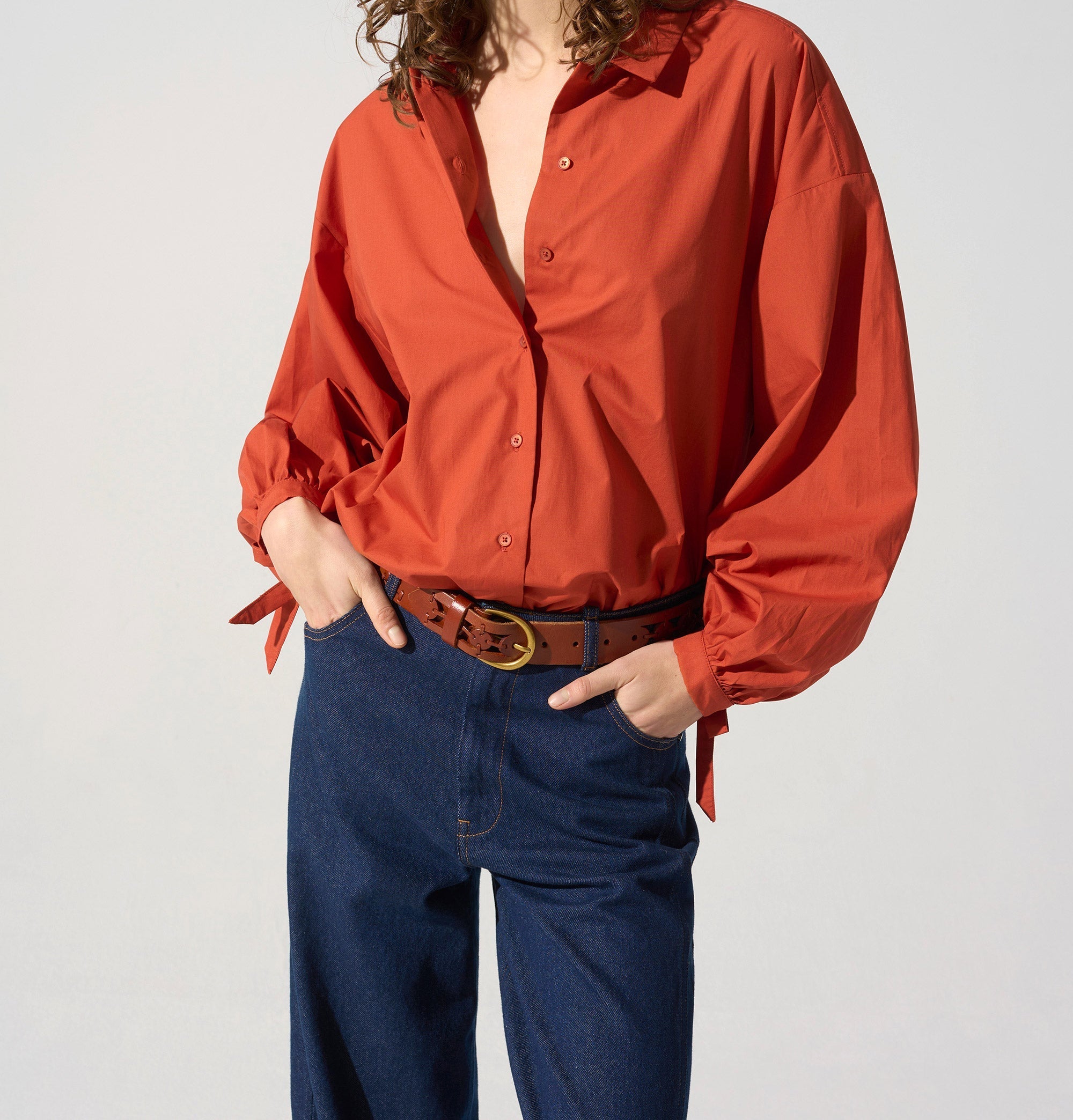 Chemise ample acoté