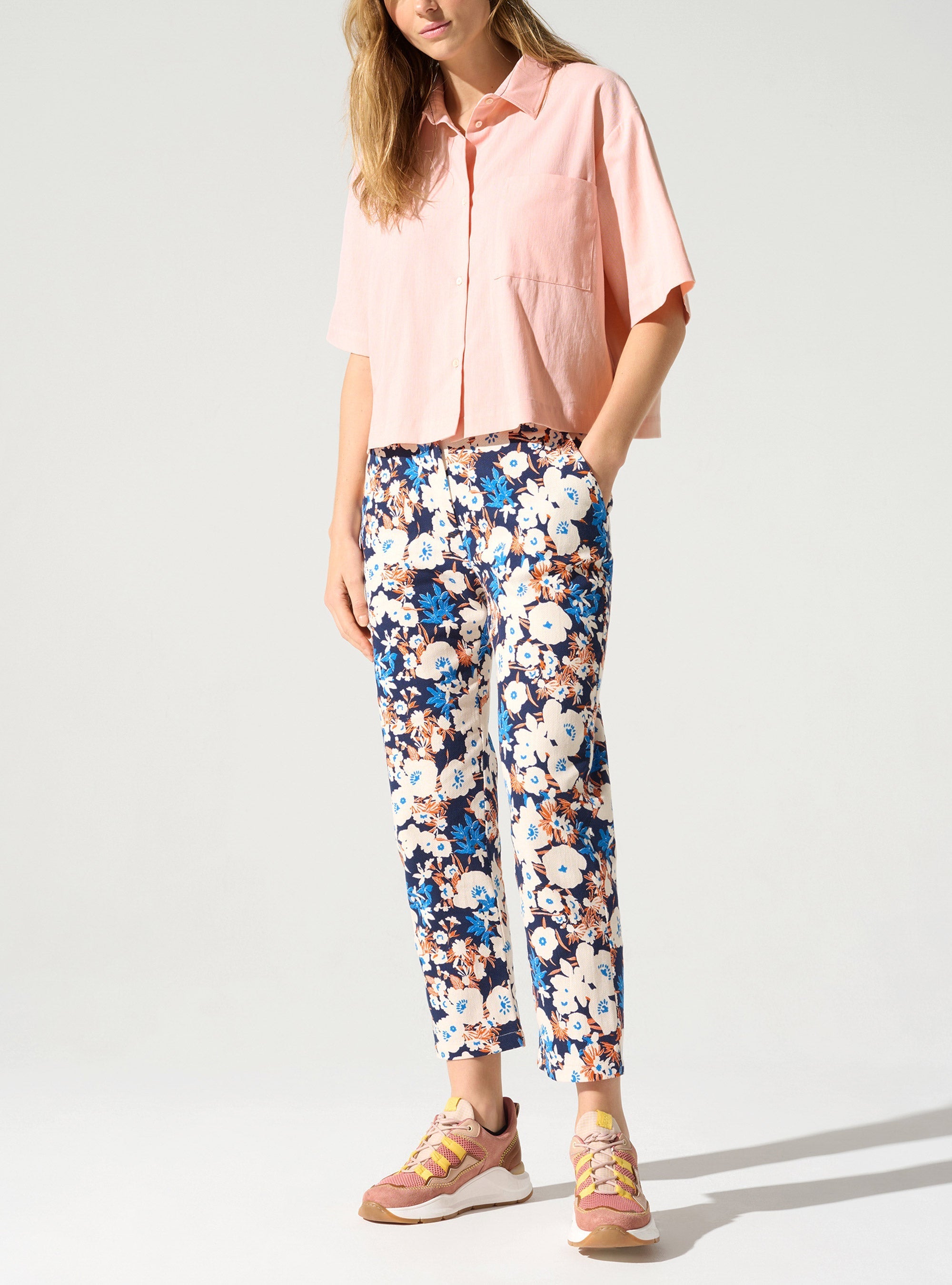 Chemise manches courtes acoté