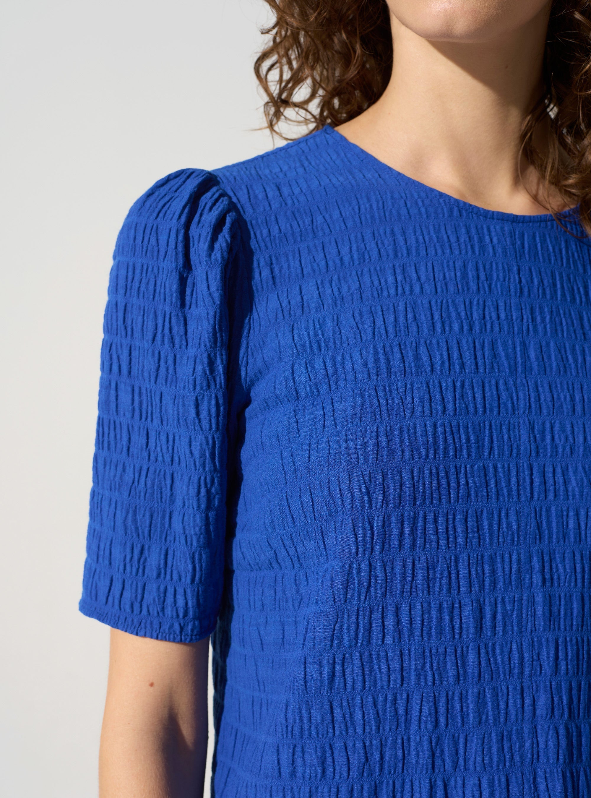 Blouse manches 3/4 acoté