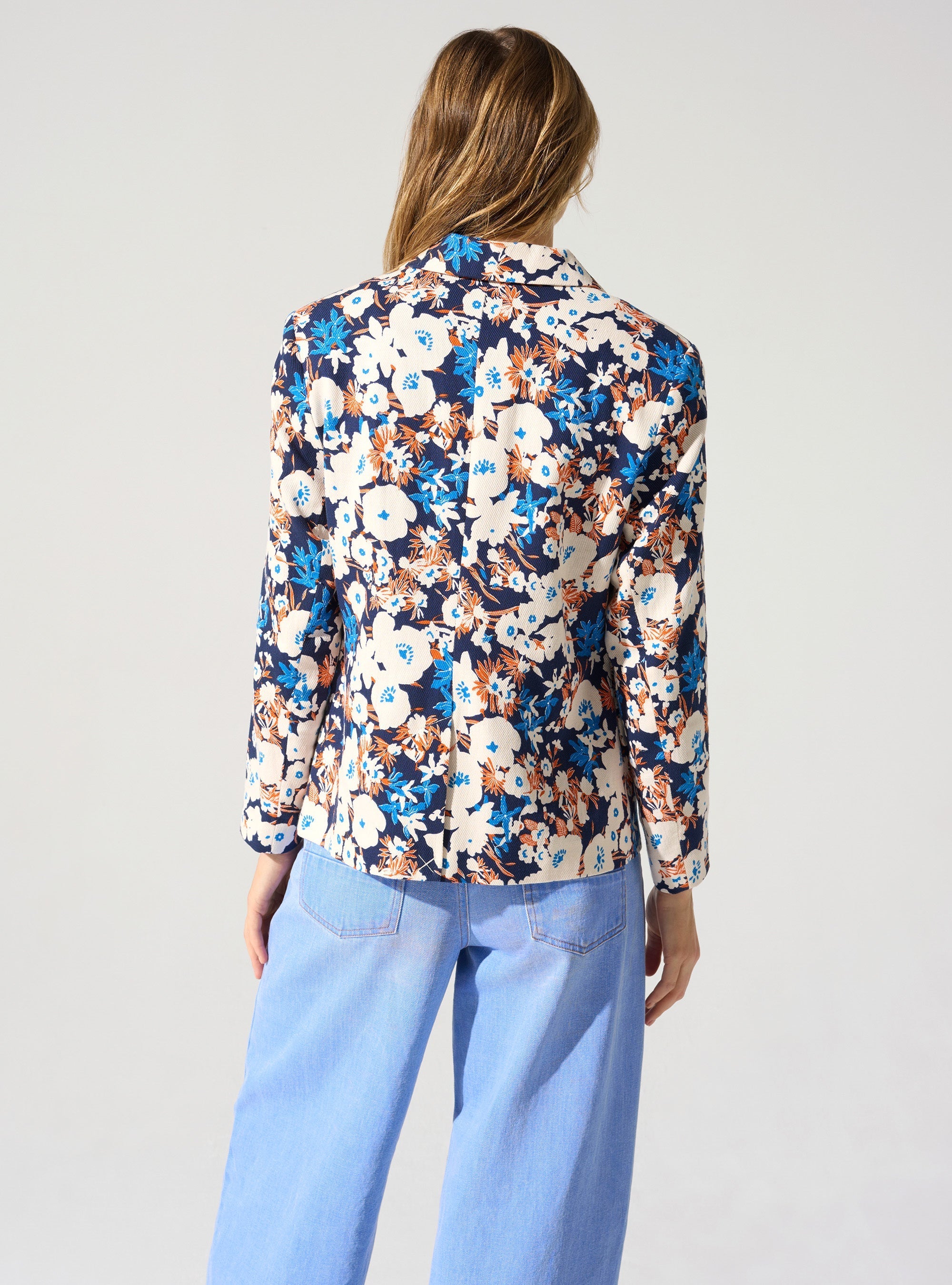 Veste blazer imprimée acoté