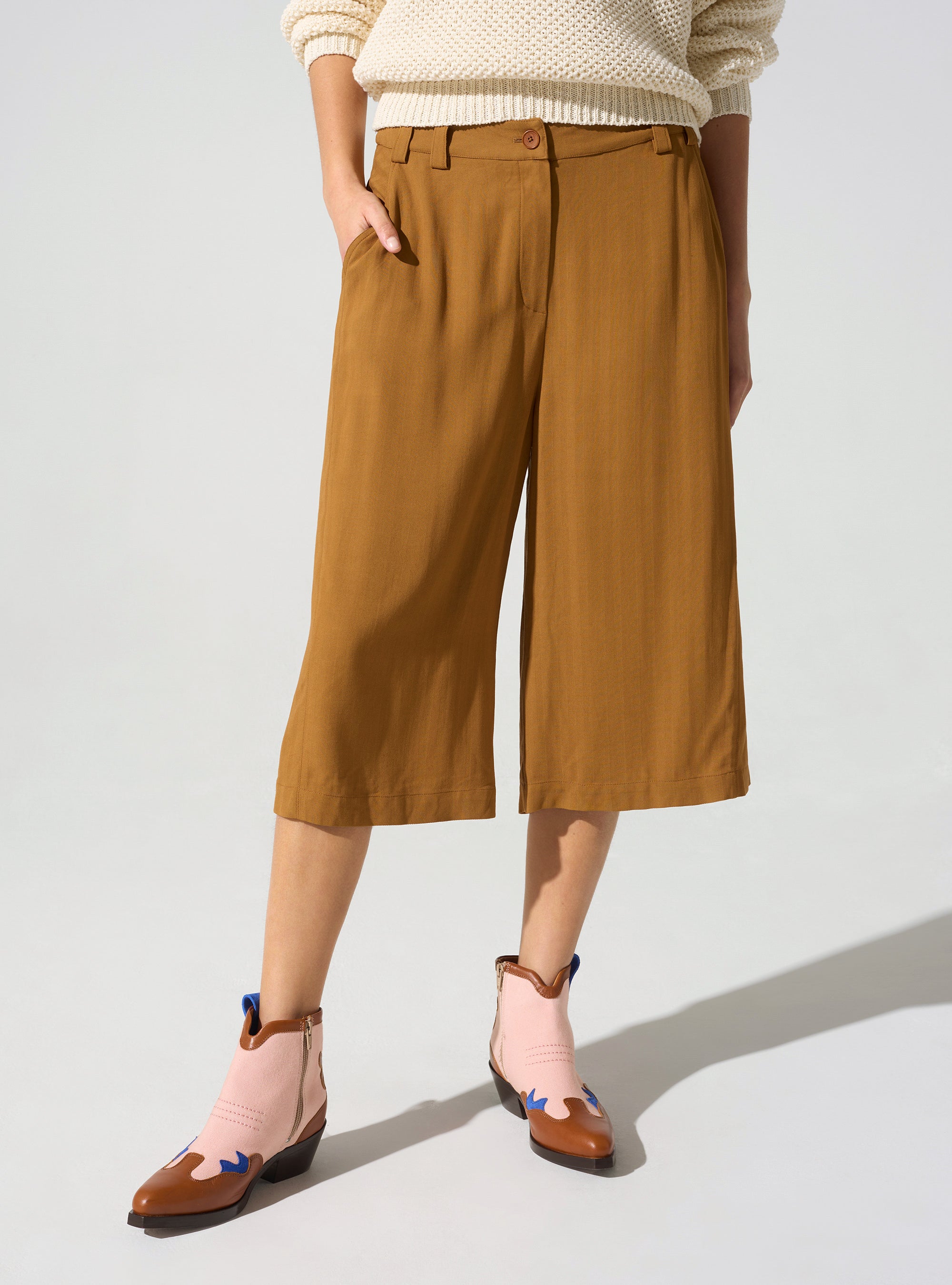 Bermuda style tailleur acoté