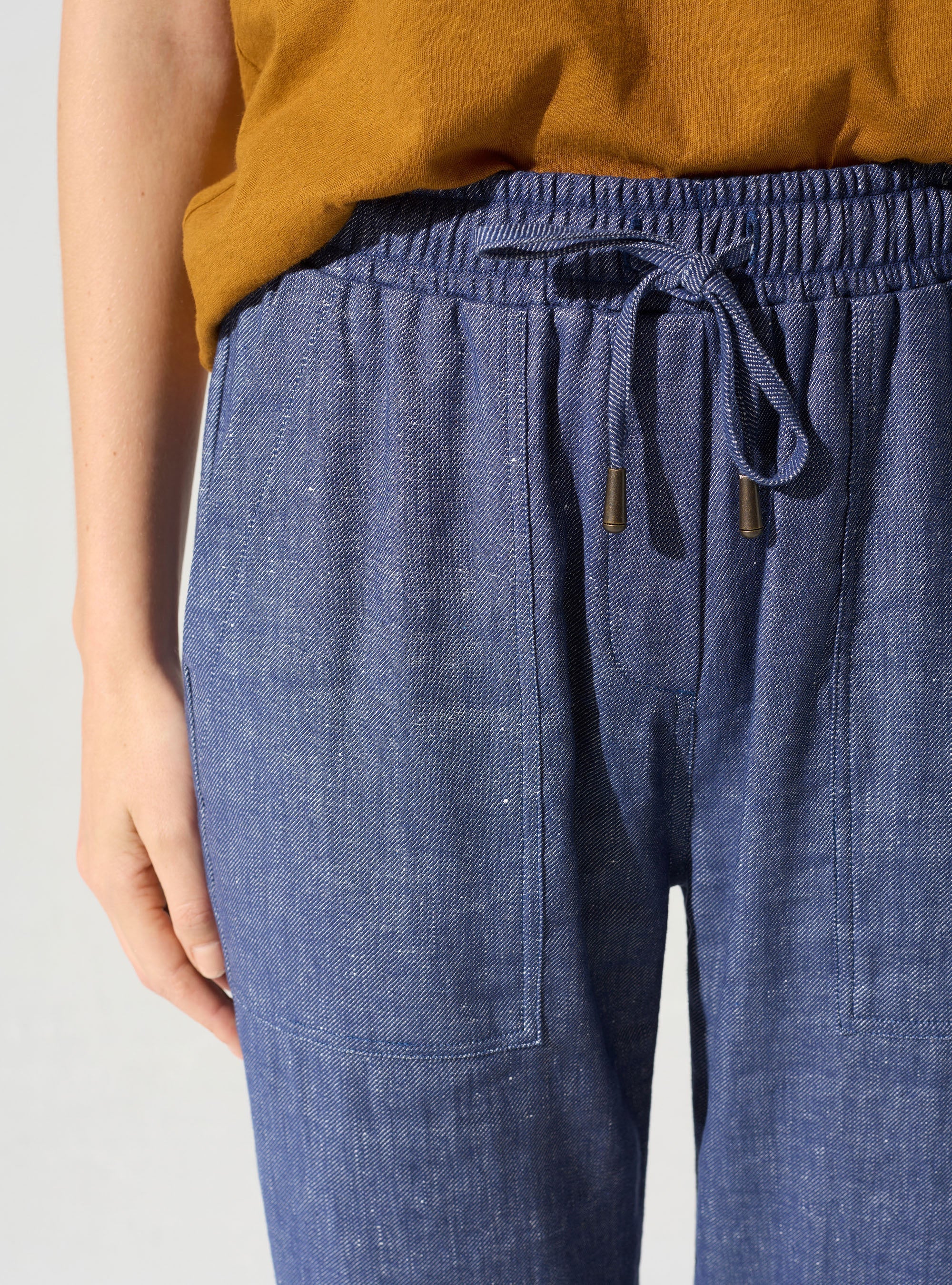 Pantalon décontracté acoté