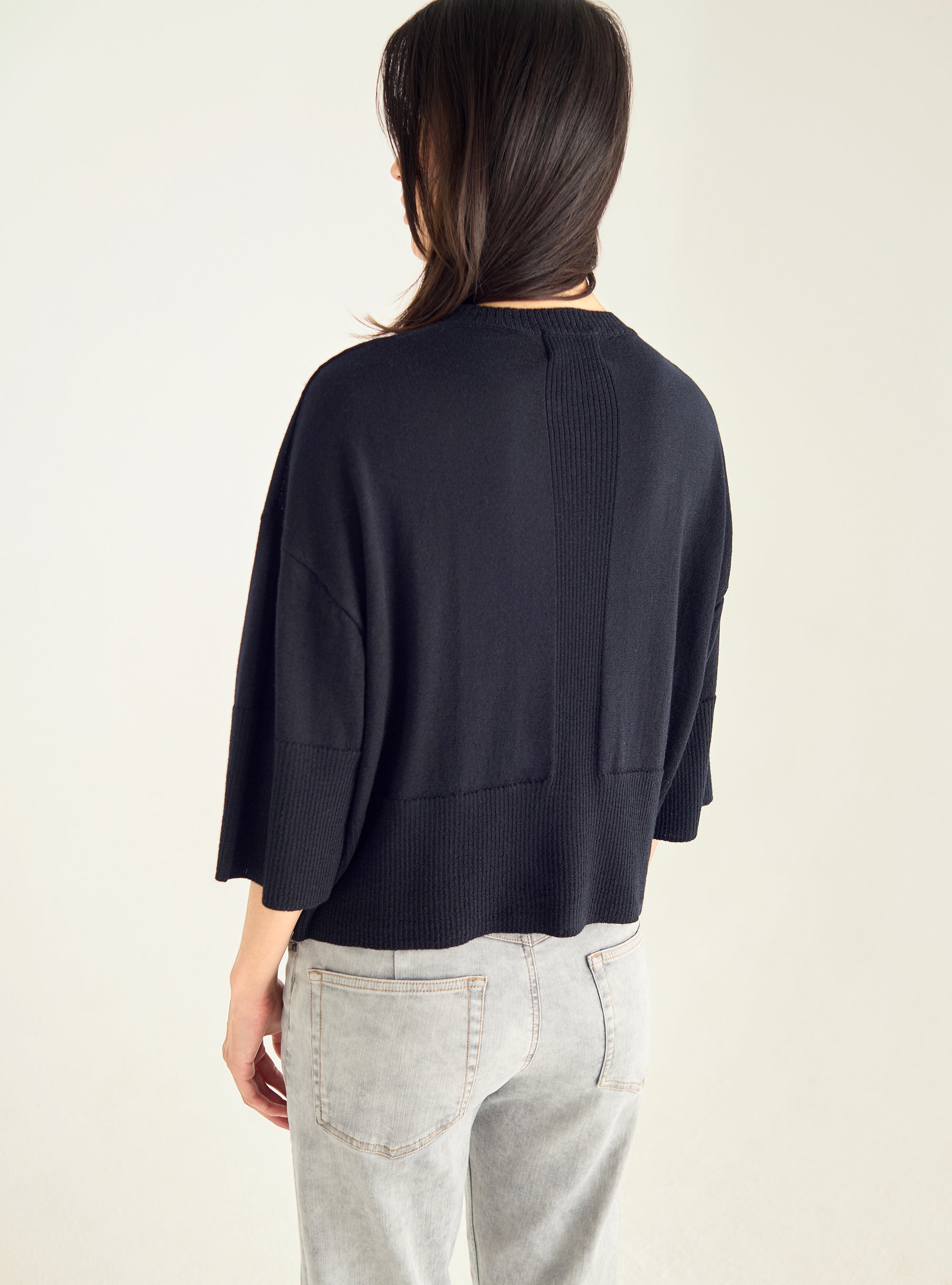 Kurzarm-Cardigan-T-Shirt