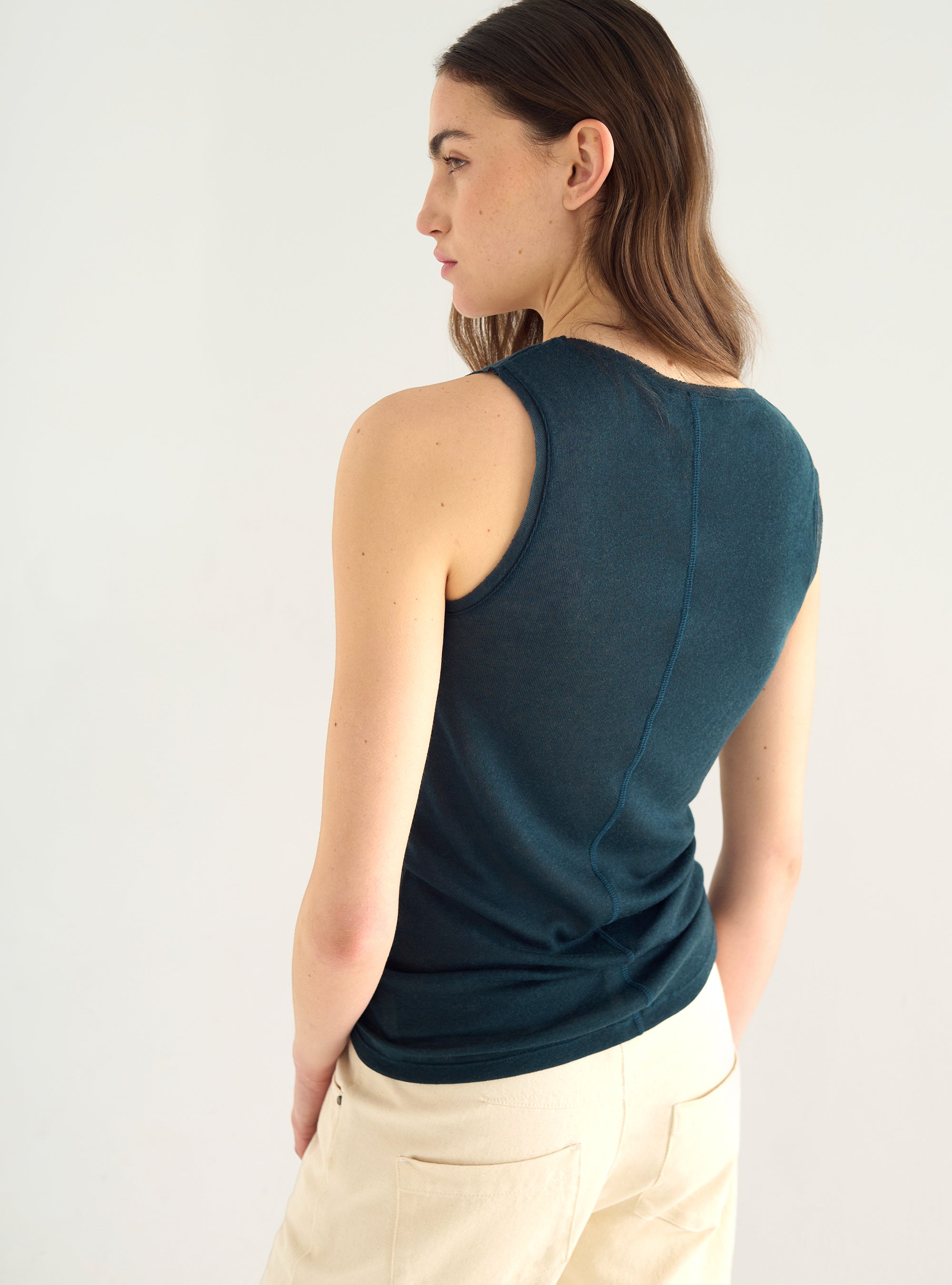Lyocell jersey tank top
