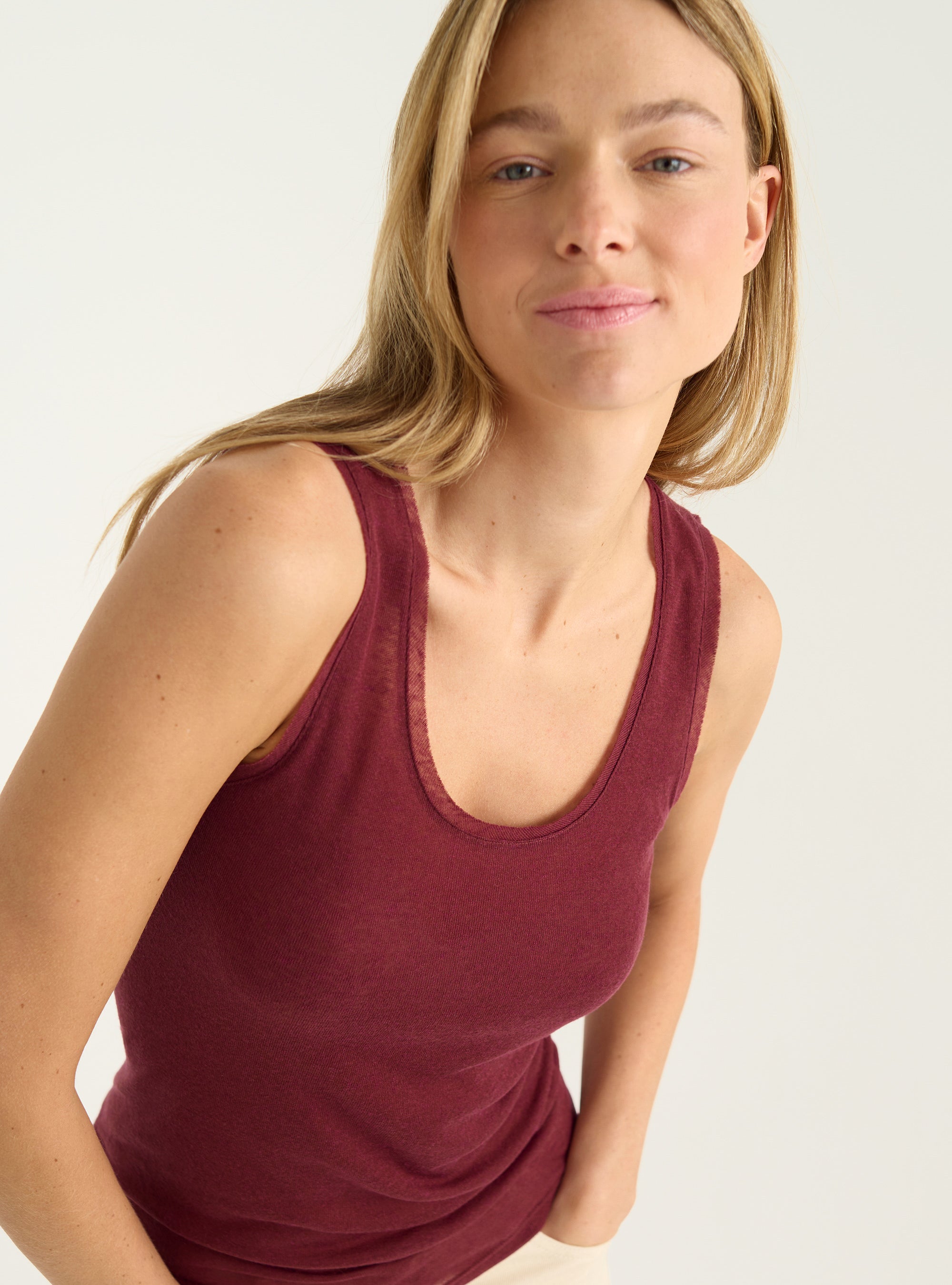 Lyocell jersey tank top