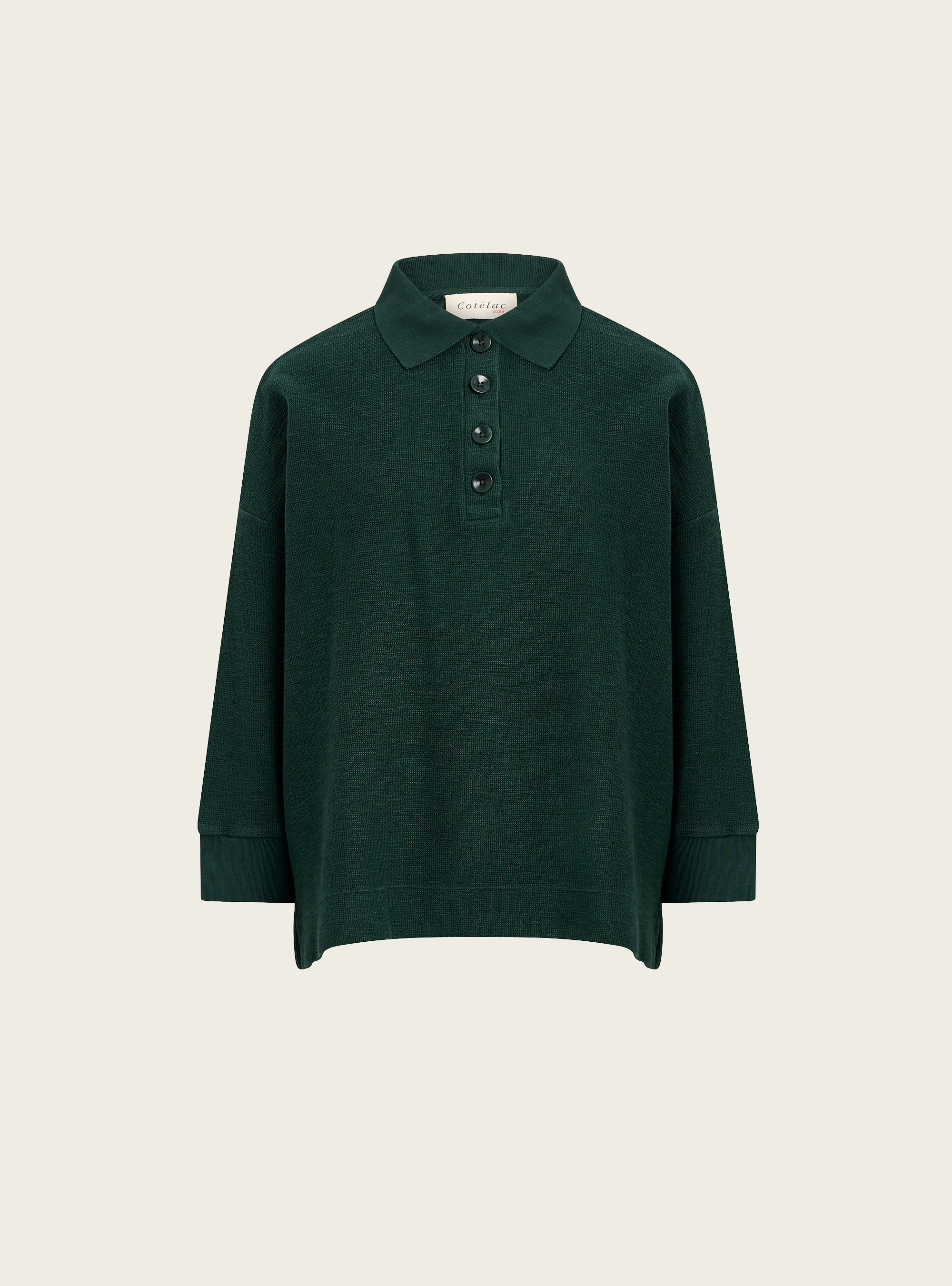 Polo oversized flammé acoté