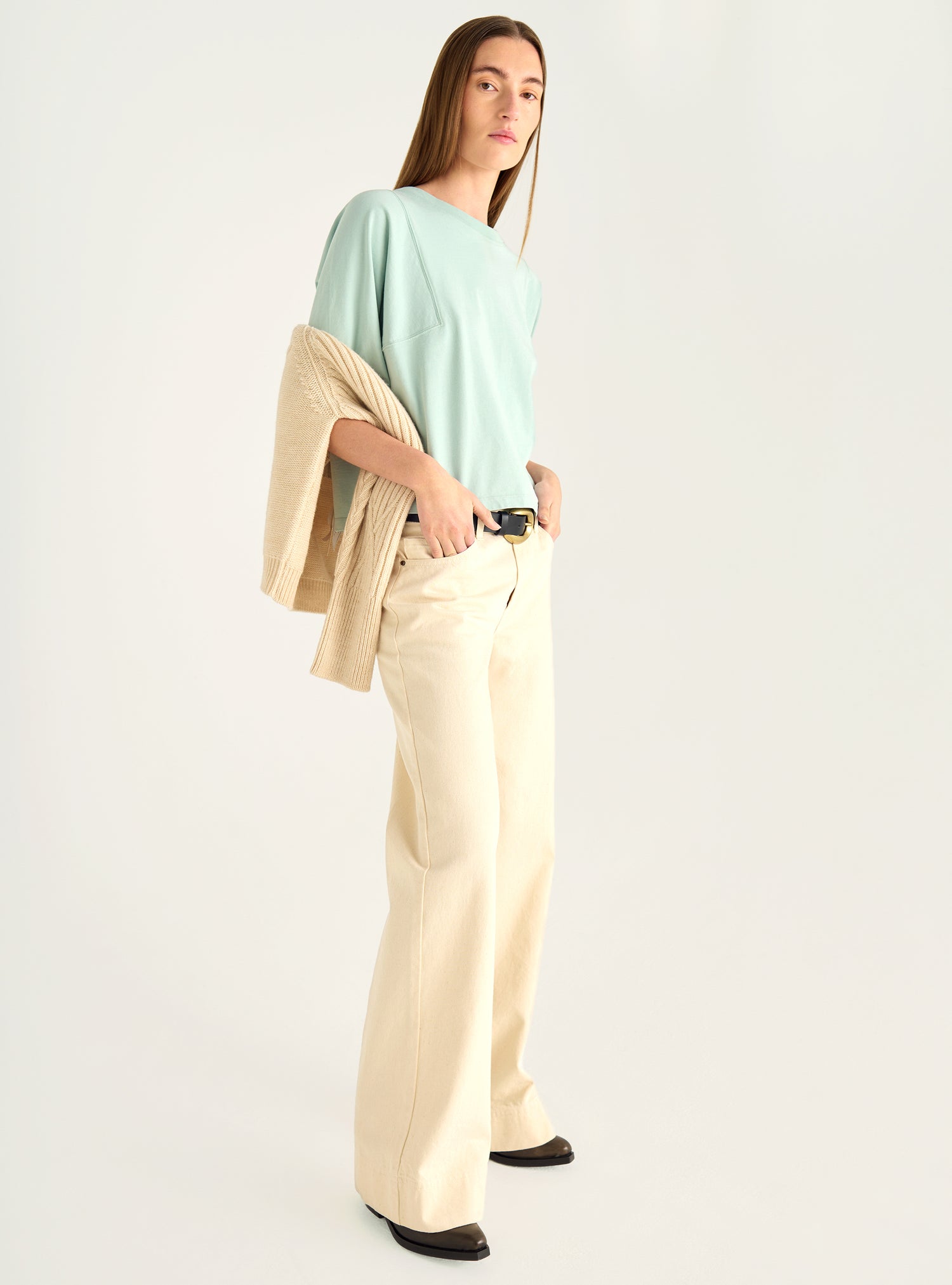 Kastenförmiges T-Shirt aus Bio-Baumwolle