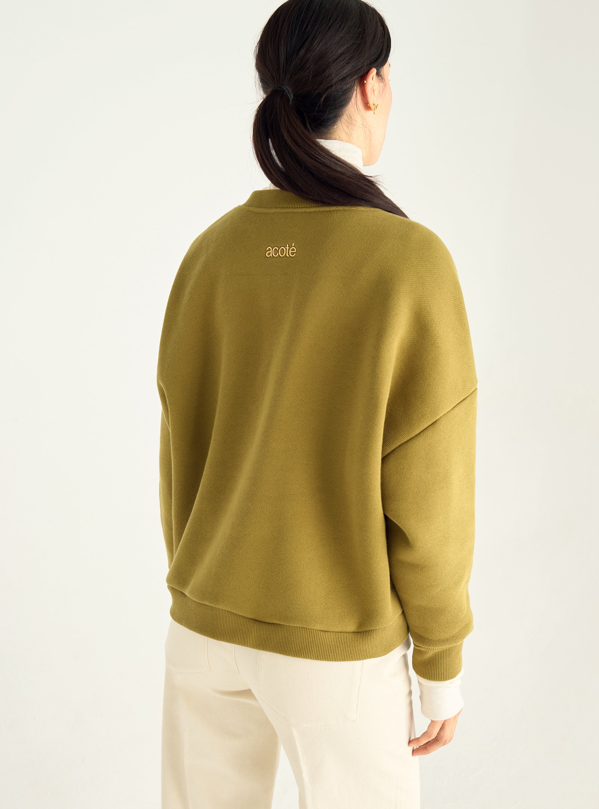 Brushed fleece sweatshirt