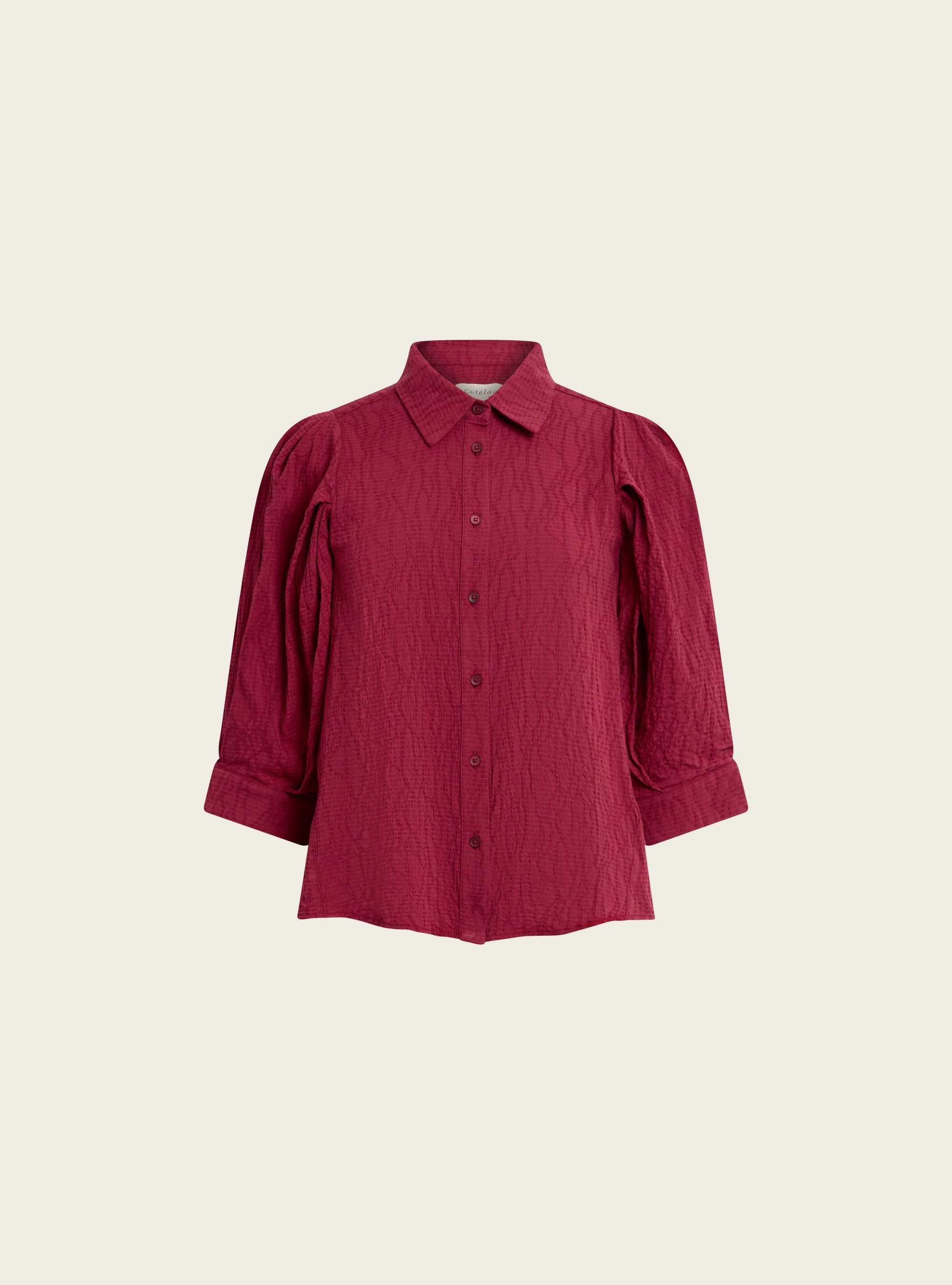 Chemise en seersucker acoté