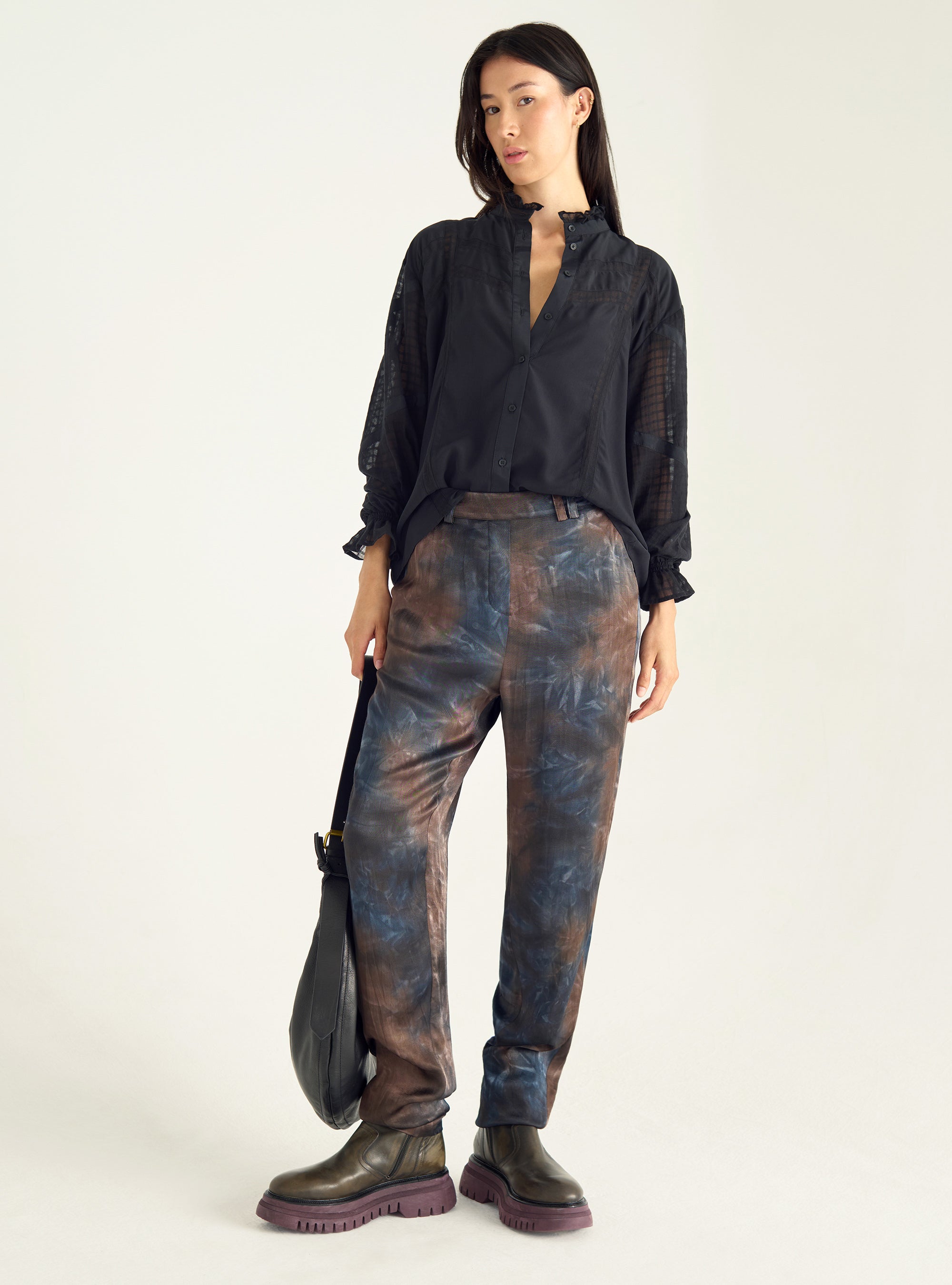 Fließende Hose mit Print