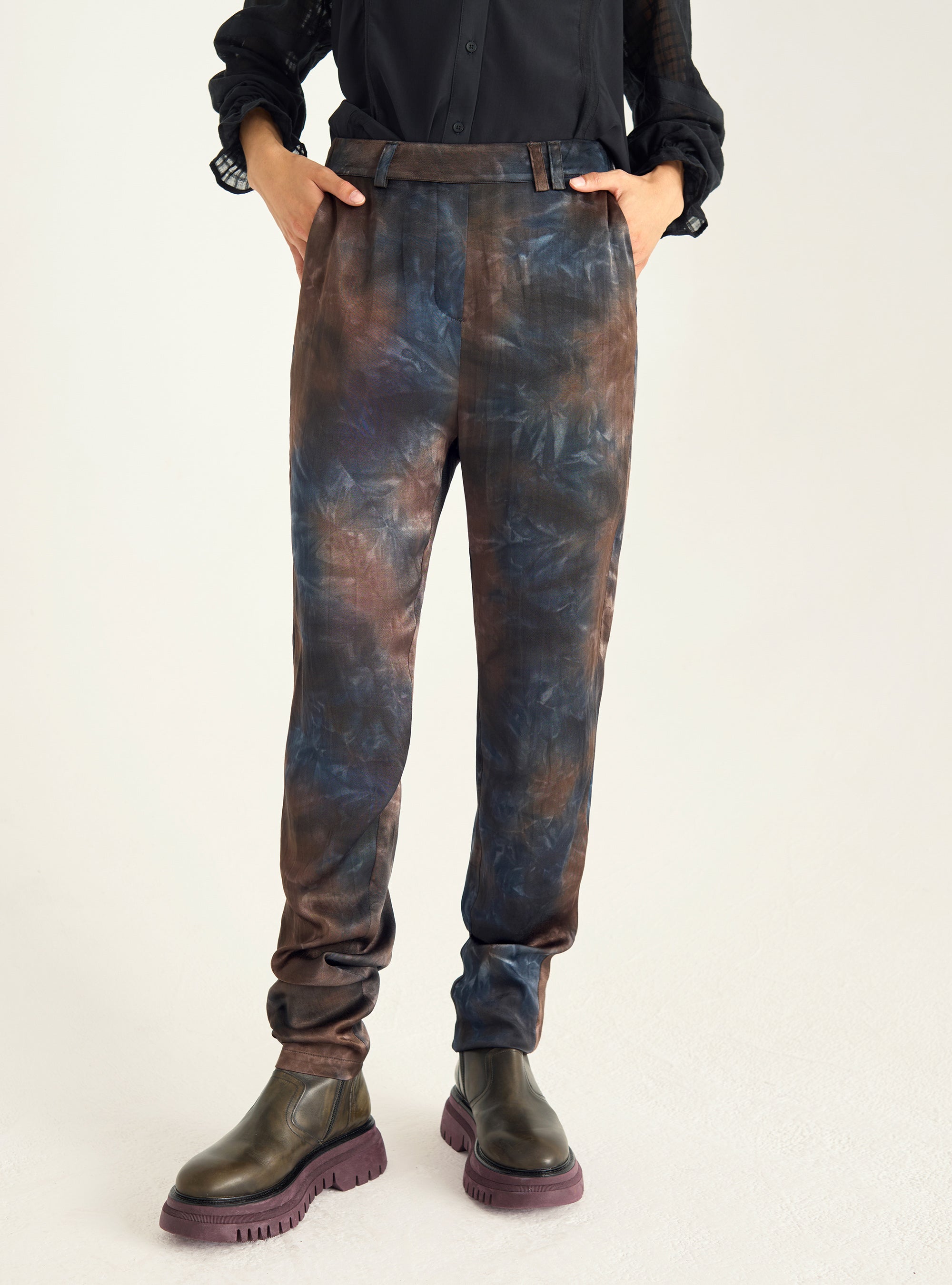 Fließende Hose mit Print
