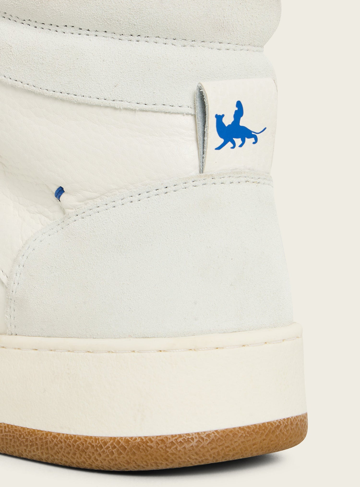 High-Top-Sneaker aus Leder und Neopren