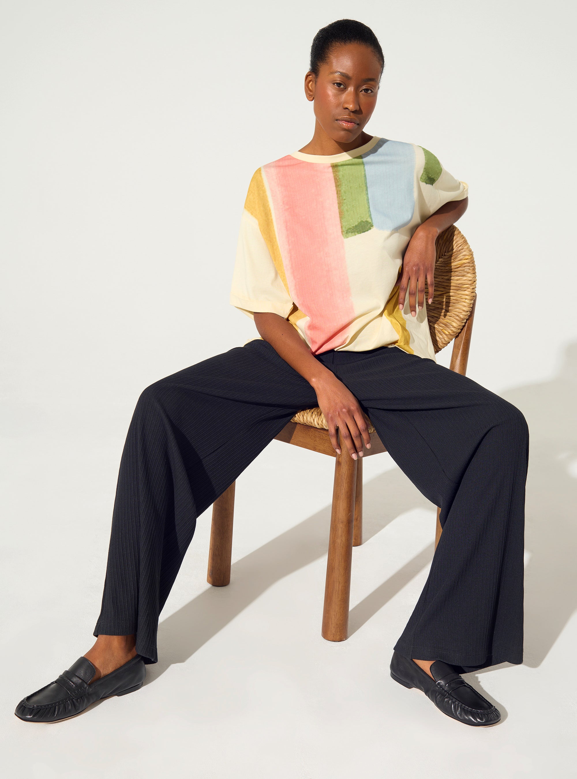 black cotton trousers