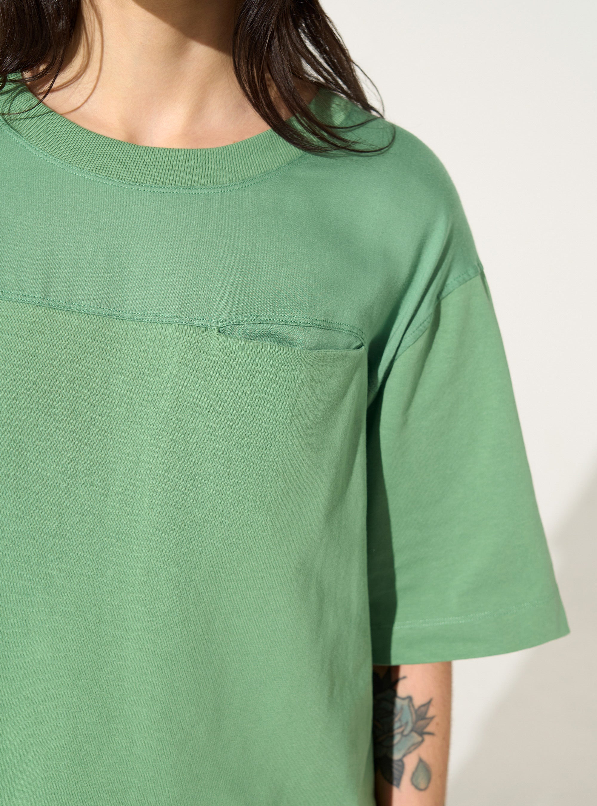 Green organic cotton T-shirt
