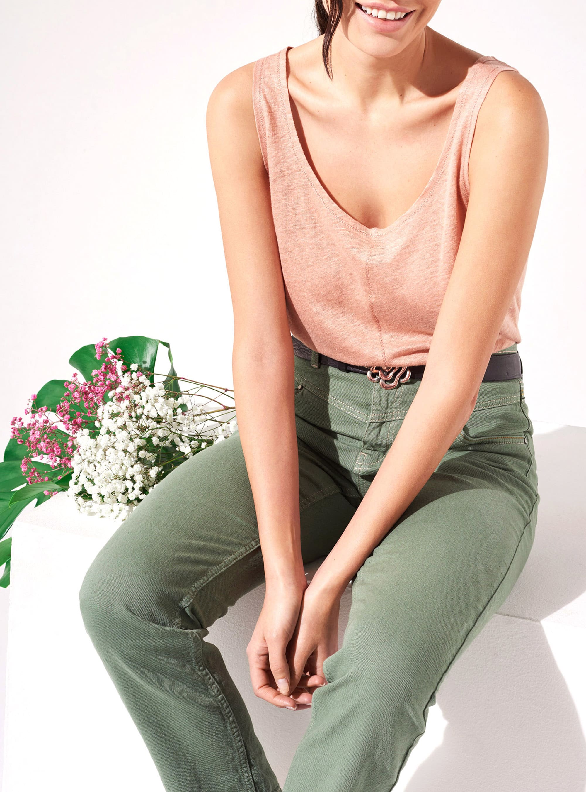 Knitted Linen Tank Top