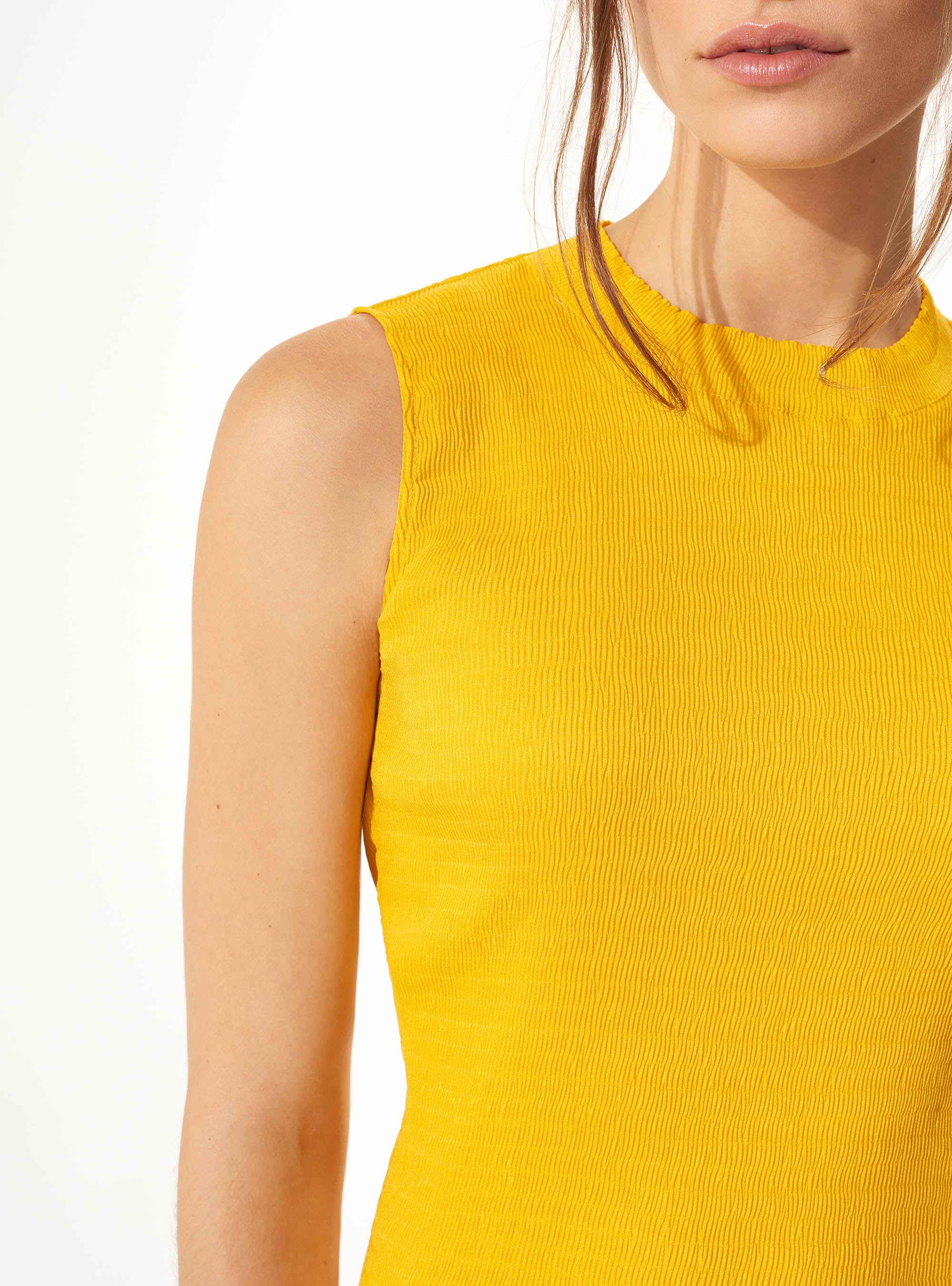 Tanktop mit Sonnenblumen-Blasenmuster