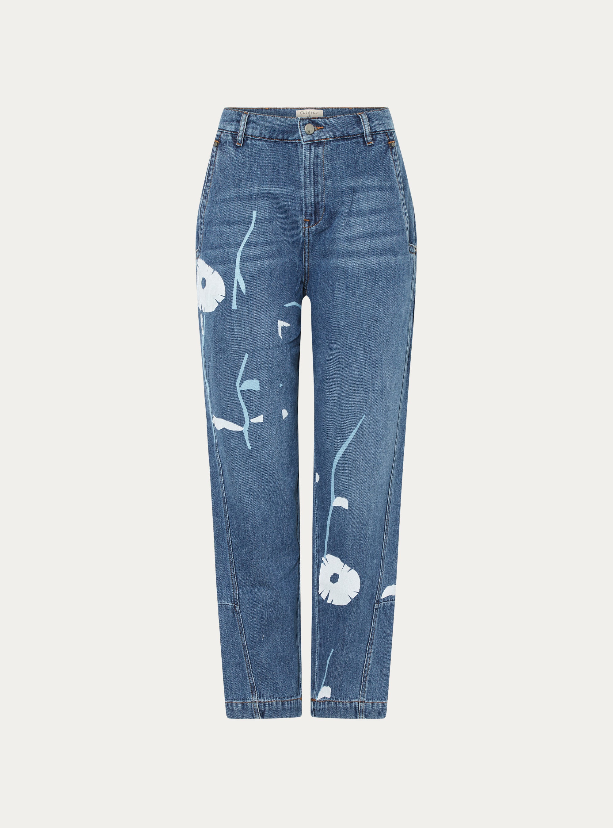 Jean mom taille haute