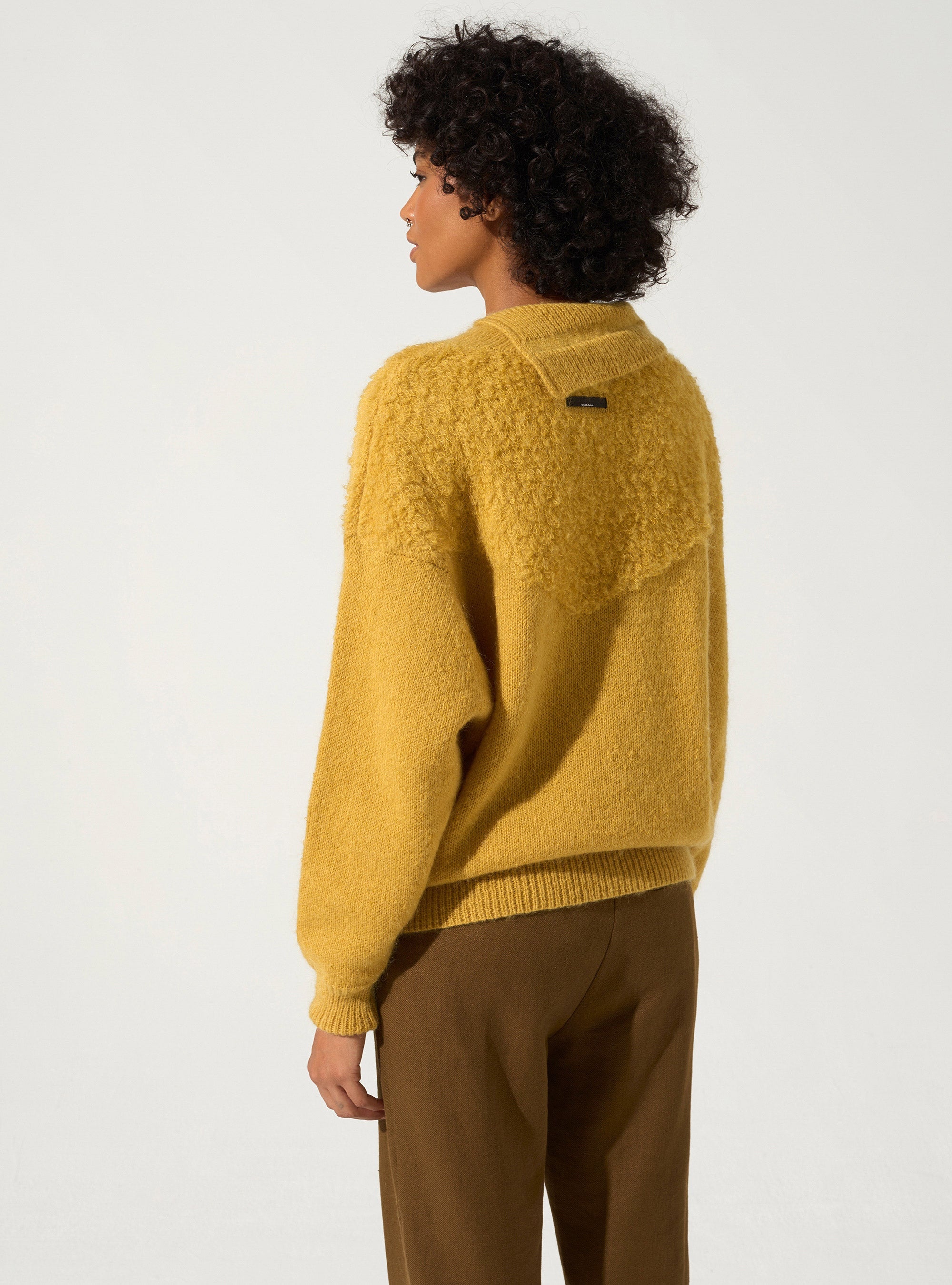High neck sweater