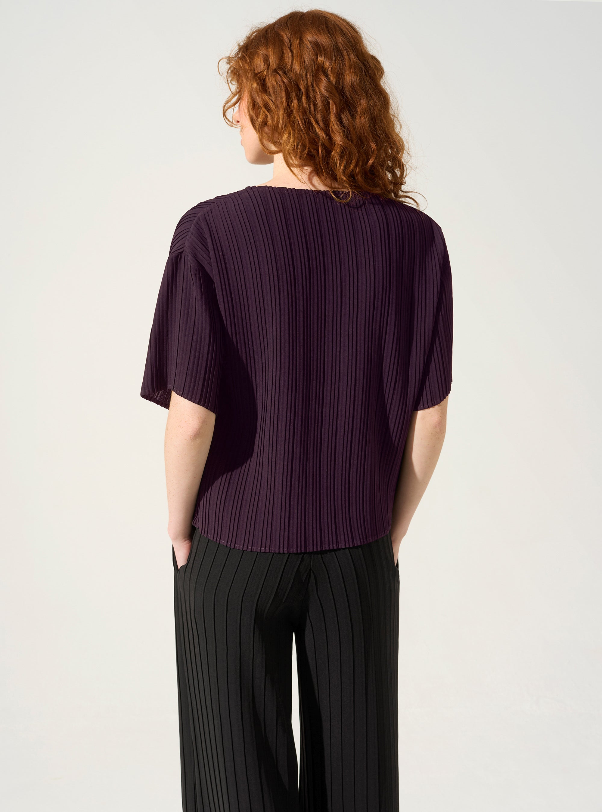 Plissierte Bluse