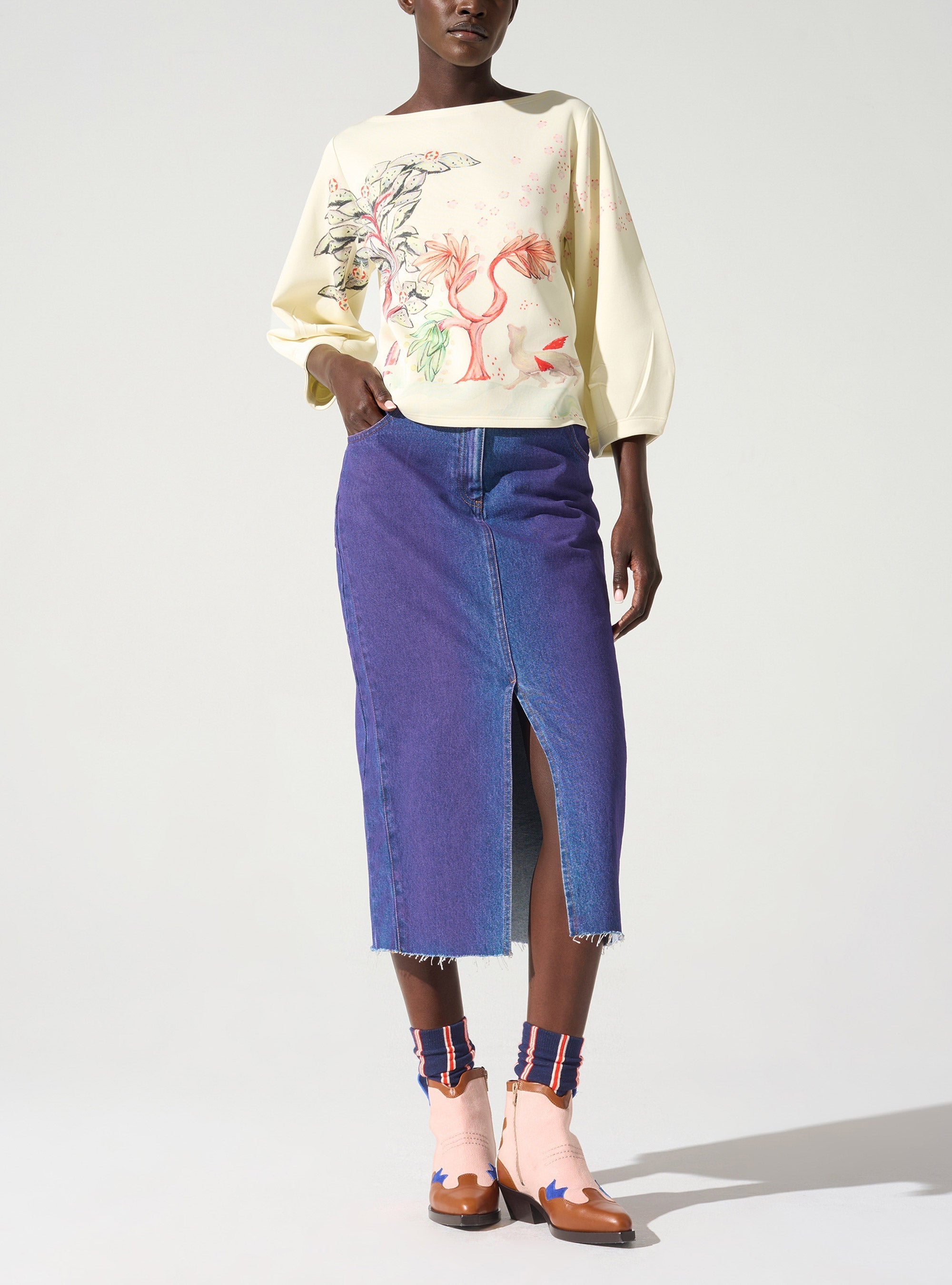 Sweat manches bouffantes Cotélac