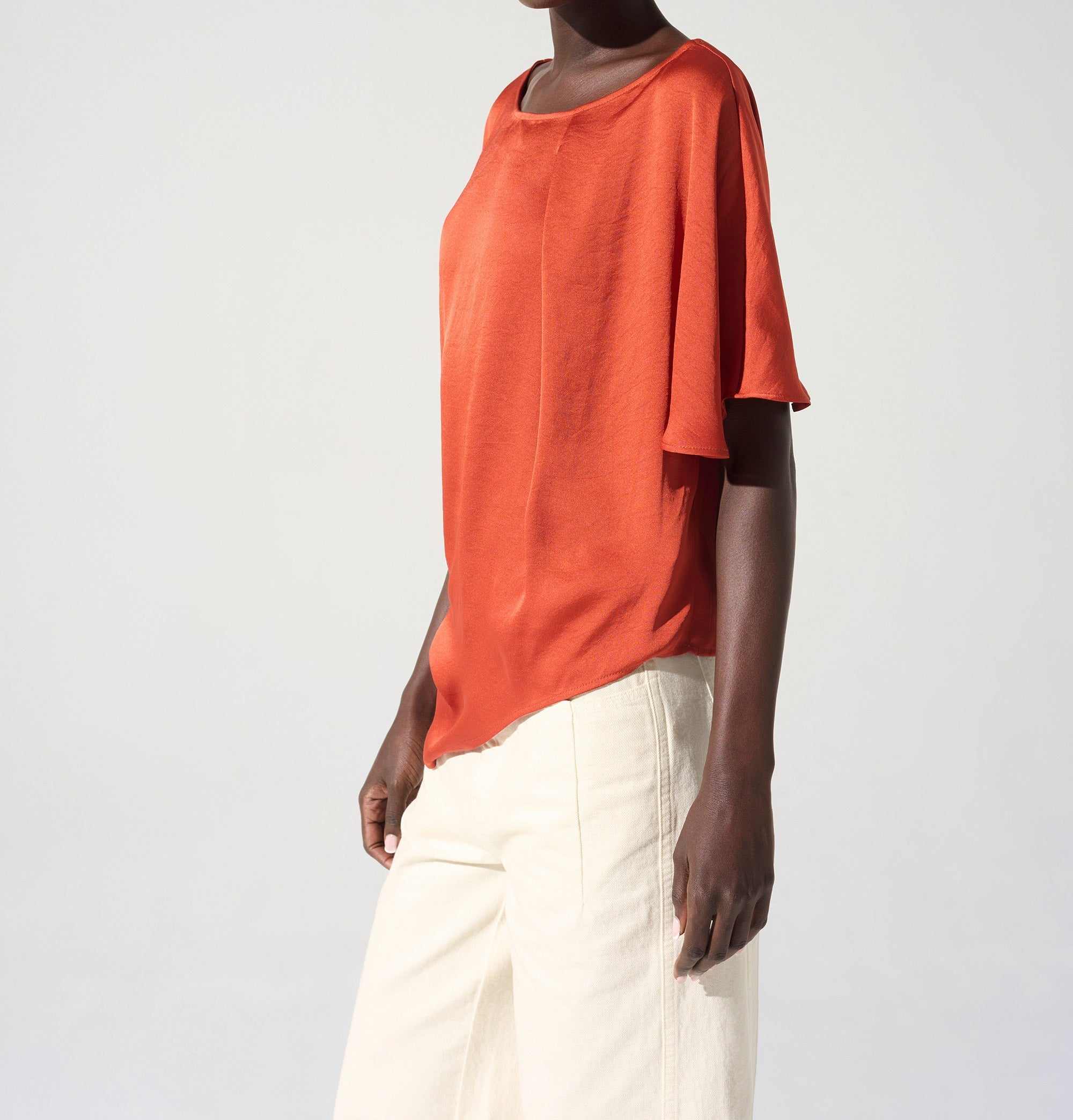 Blouse asymétrique encolure bateau Cotélac