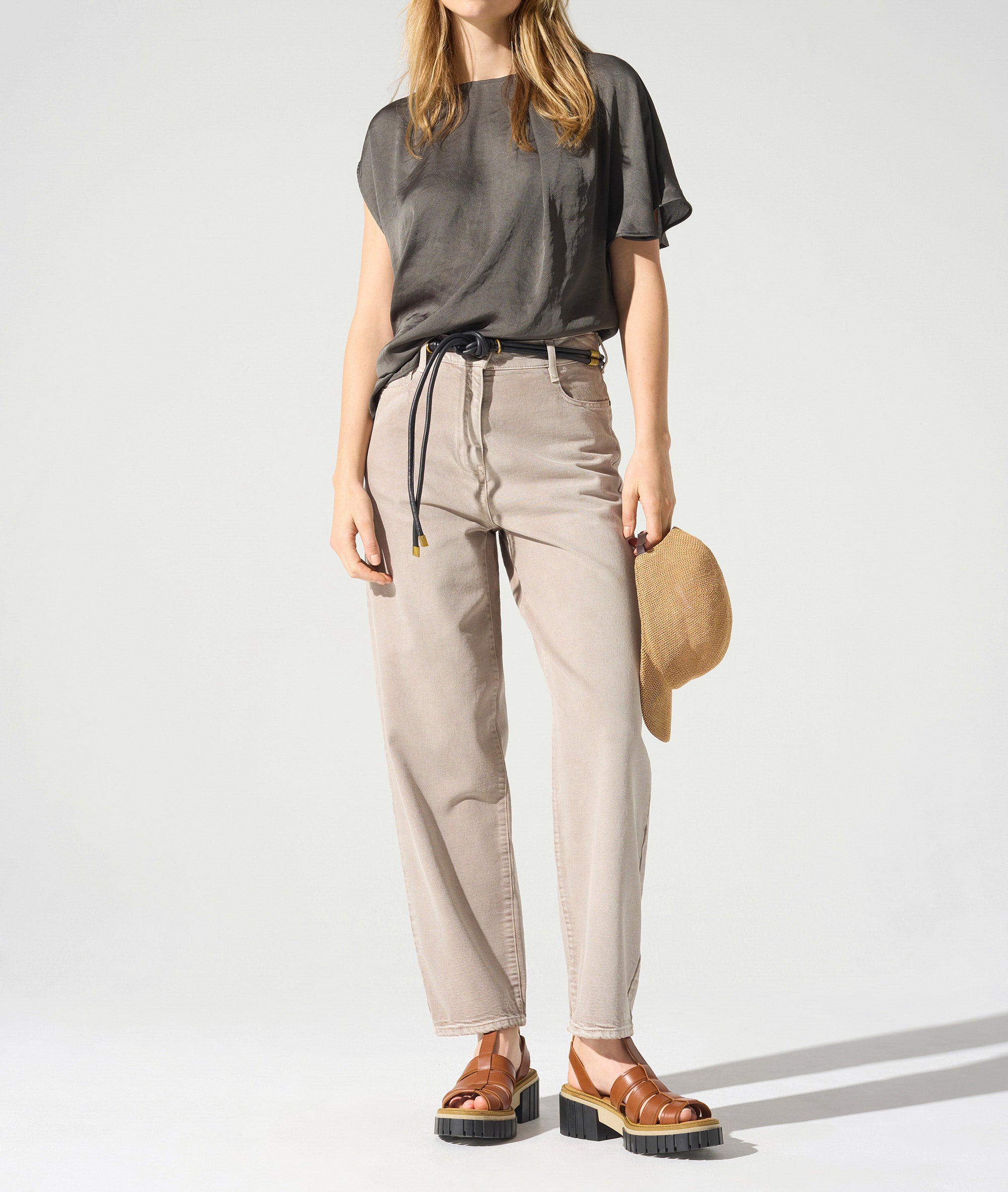 Blouse asymétrique encolure bateau Cotélac