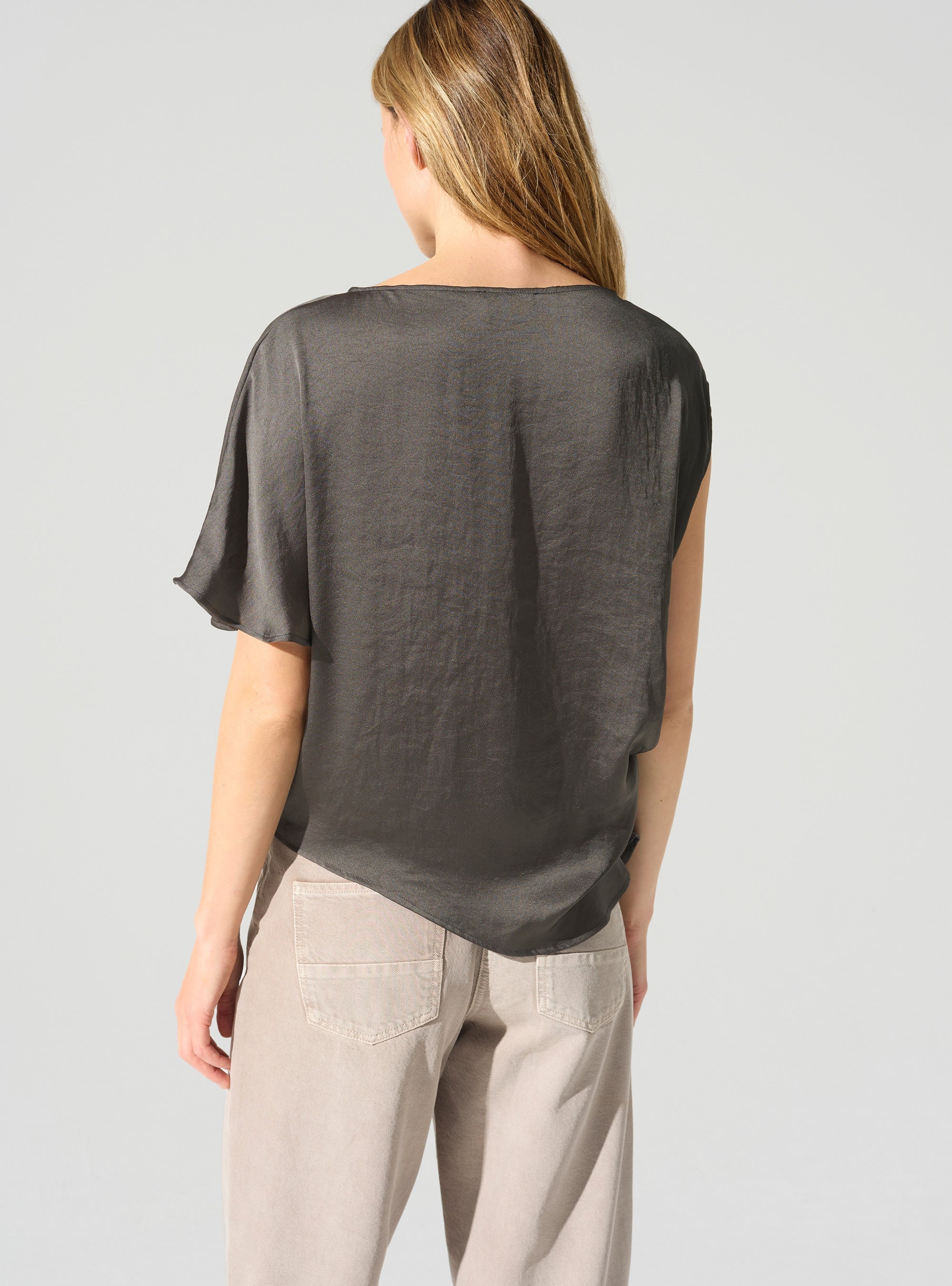 Blouse asymétrique encolure bateau Cotélac