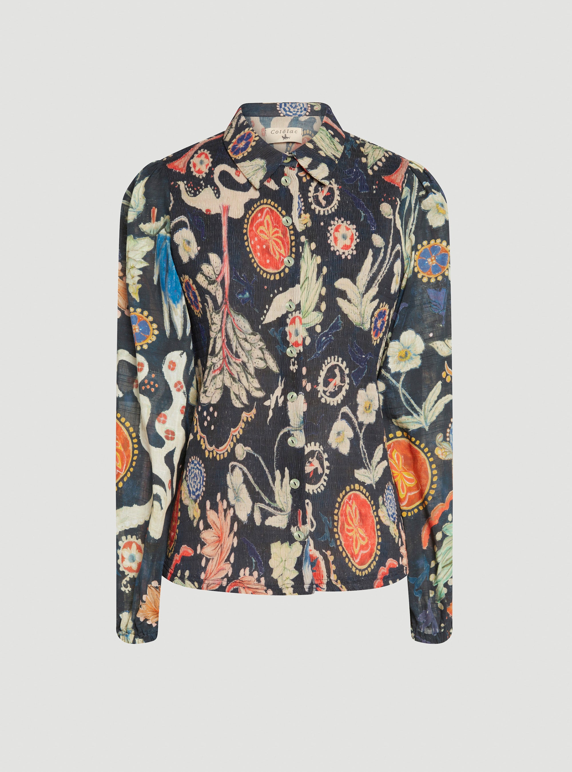 Long puffed sleeve shirt