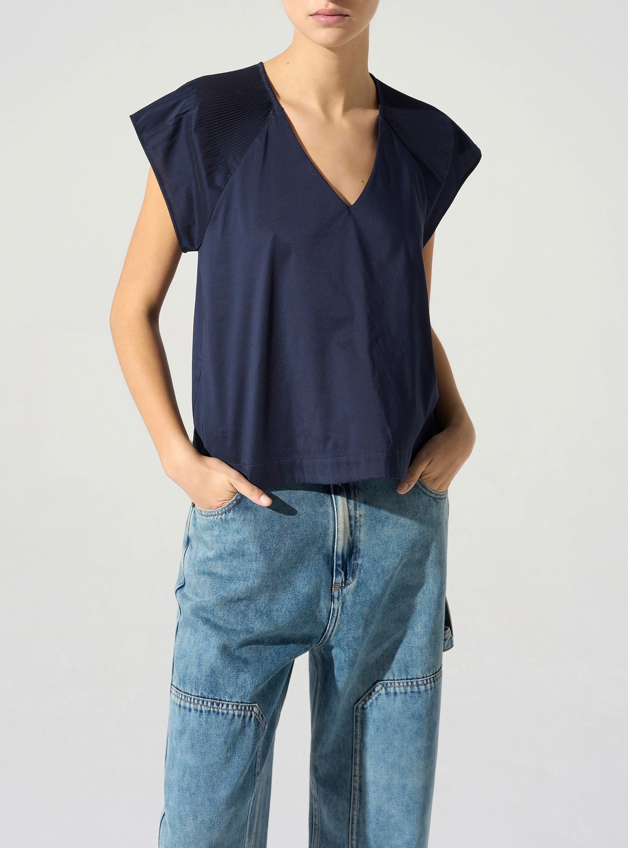 Blouse plissée cristal Cotélac