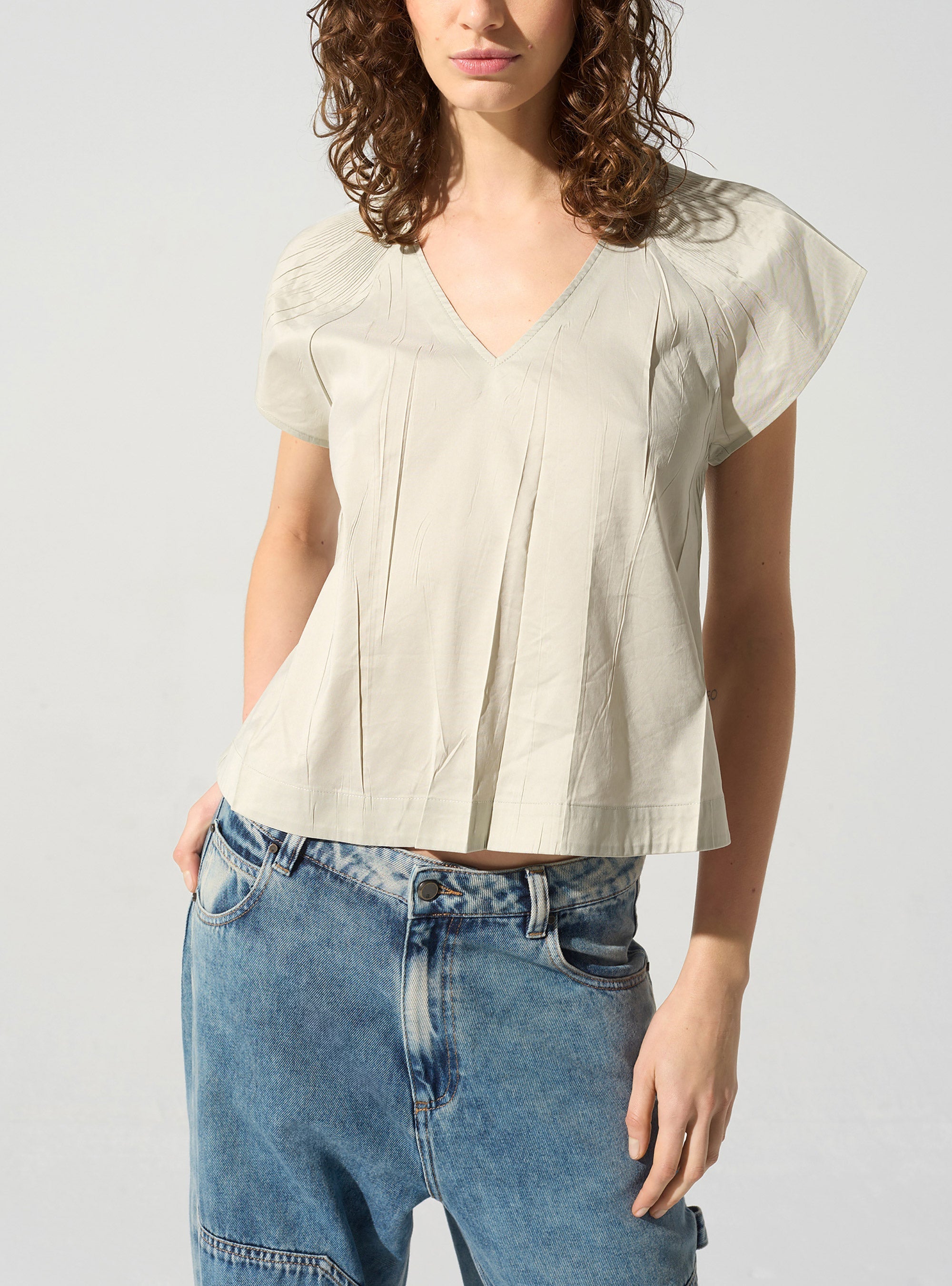 Blouse plissée cristal Cotélac