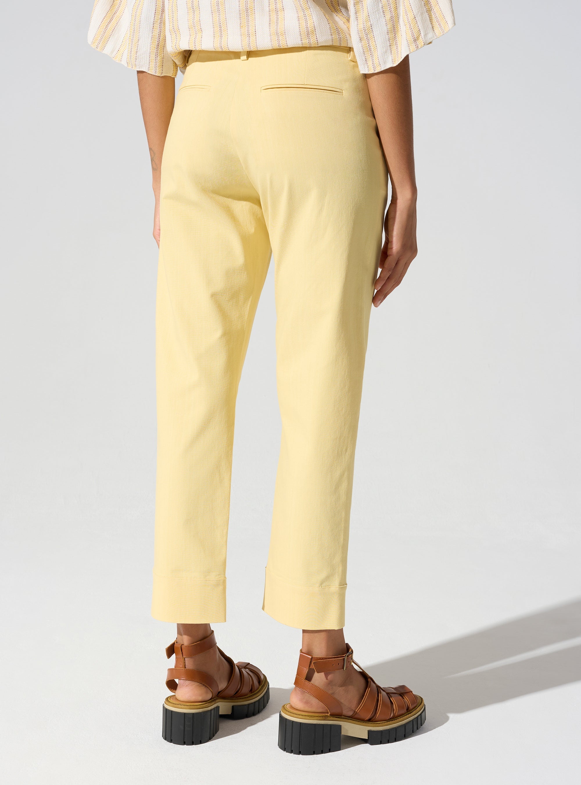 Pantalon Capri avec ceinture passant Cotélac