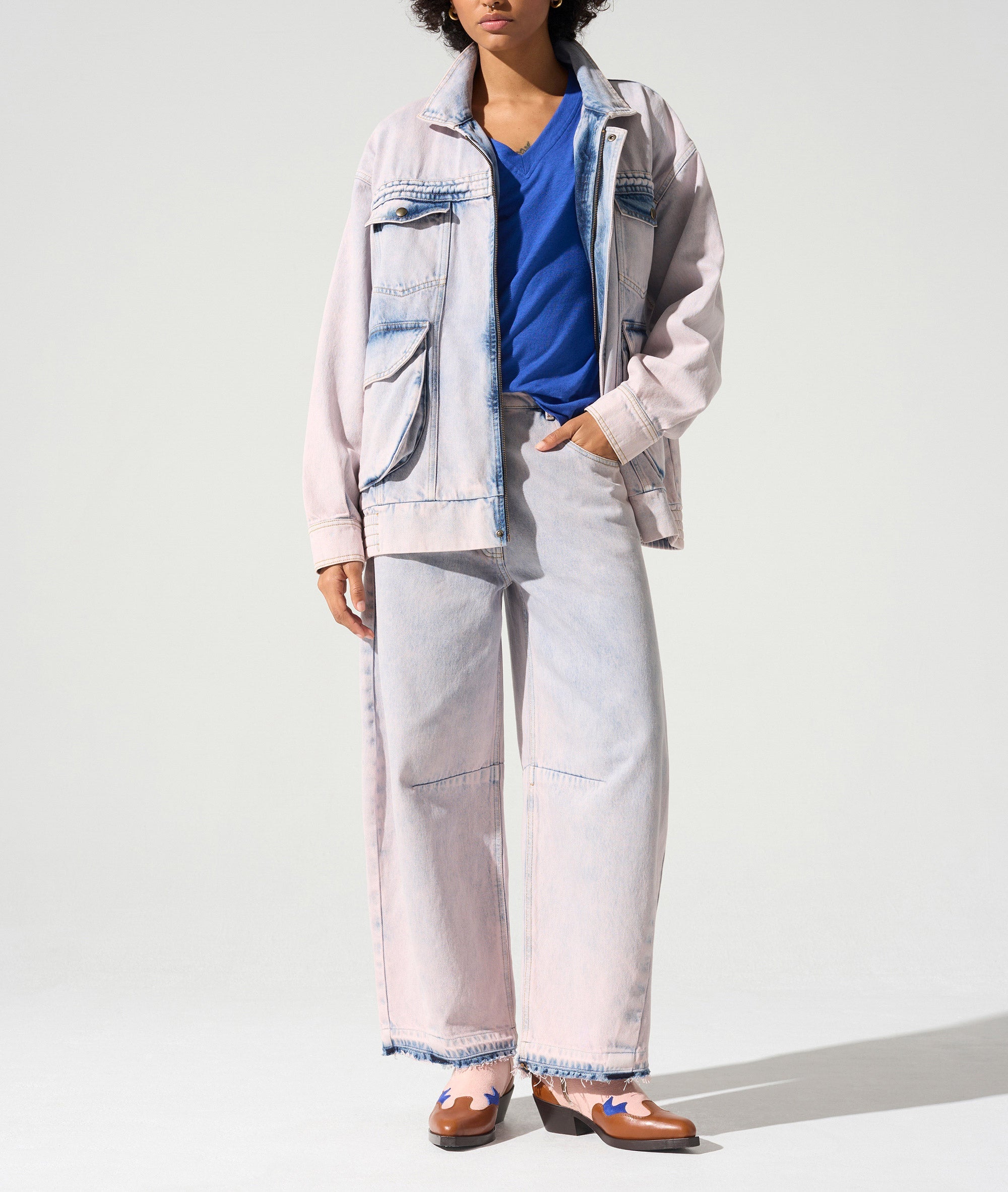 Blouson jean oversive Cotélac