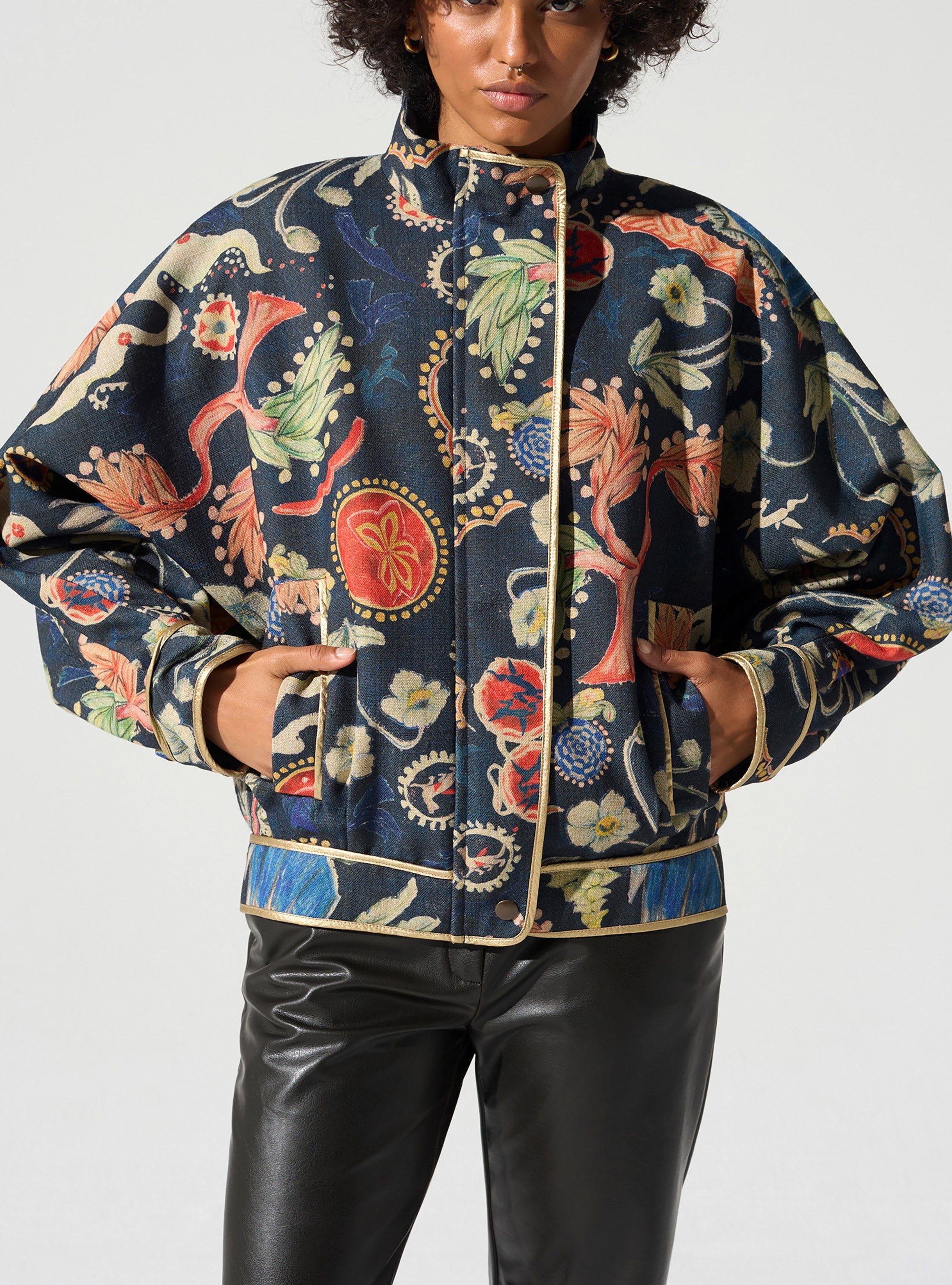 Blouson oversize col montant Cotélac