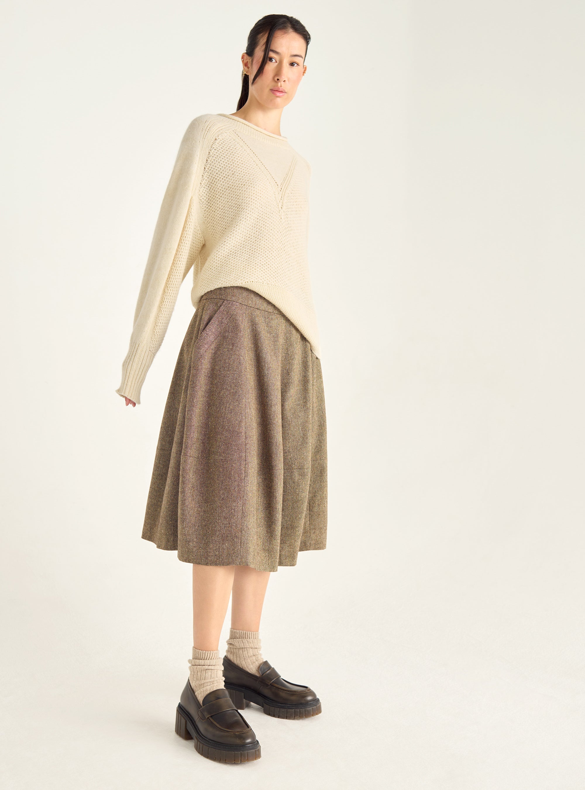 Pull en maille duveteuse