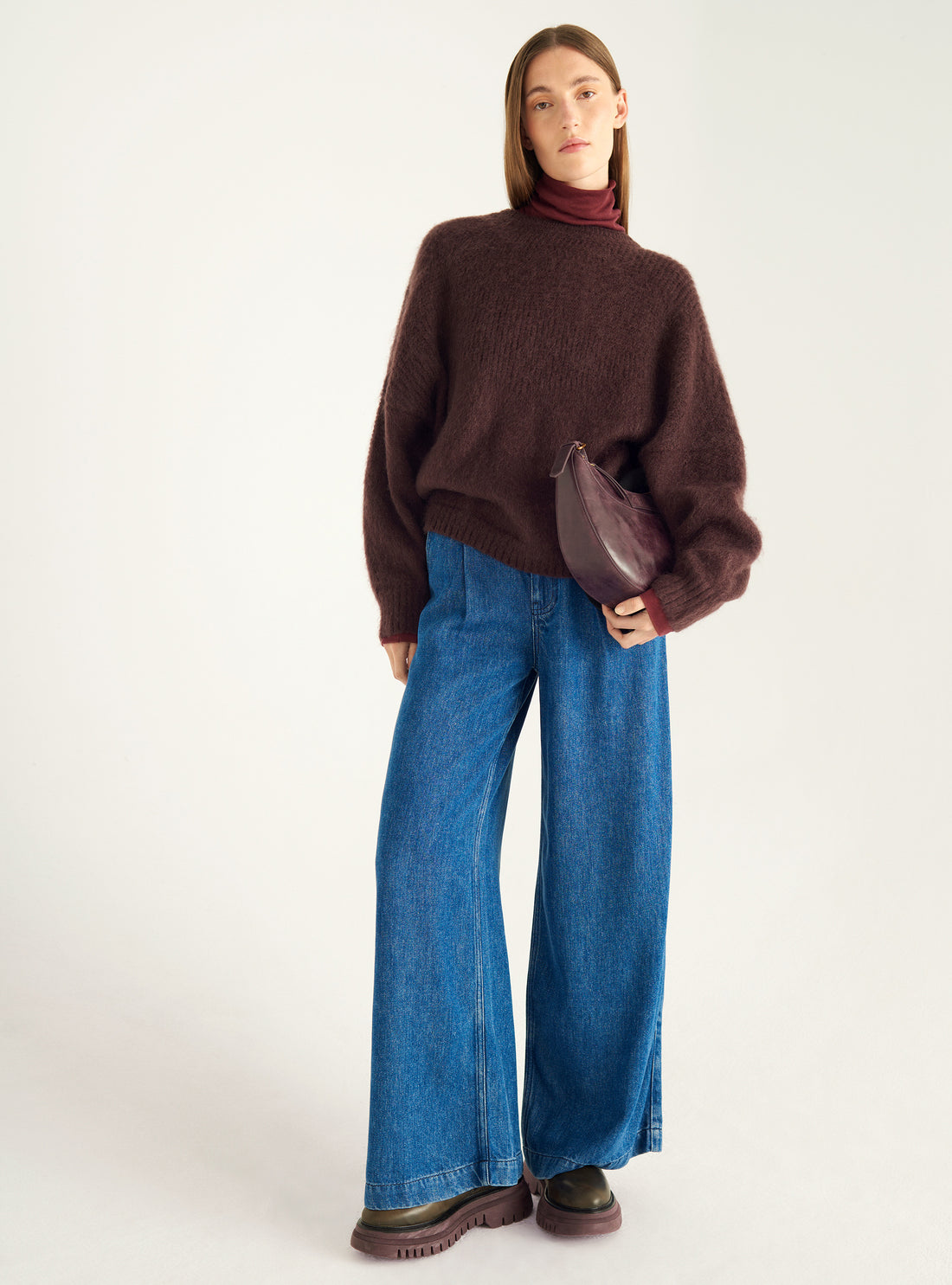 Pull en mohair brossé