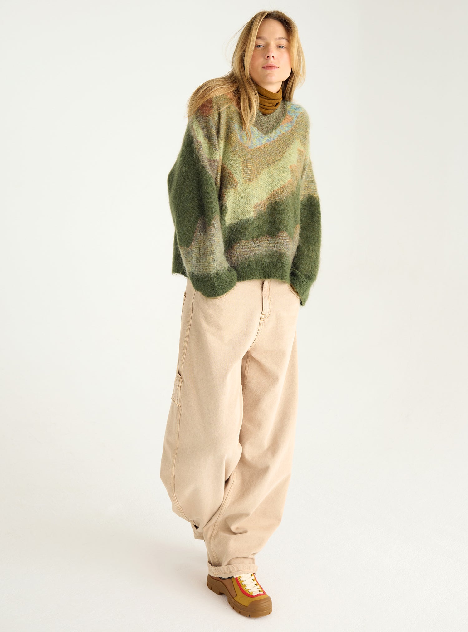 Exklusiver Jacquard-Pullover