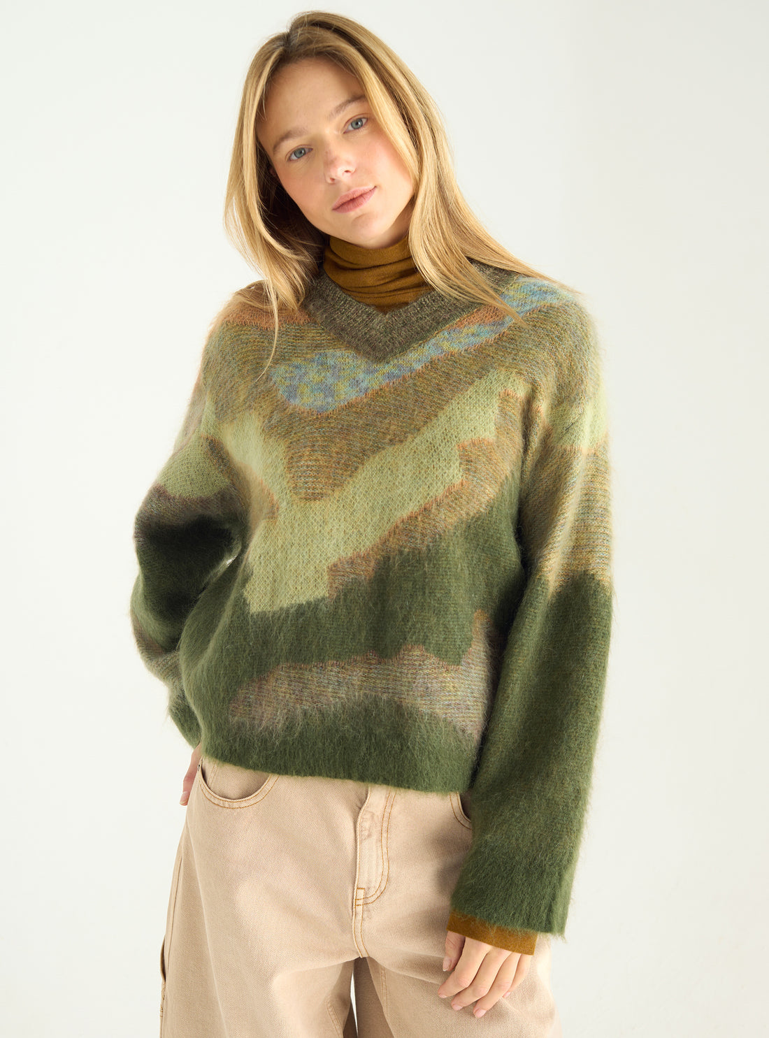 Exklusiver Jacquard-Pullover