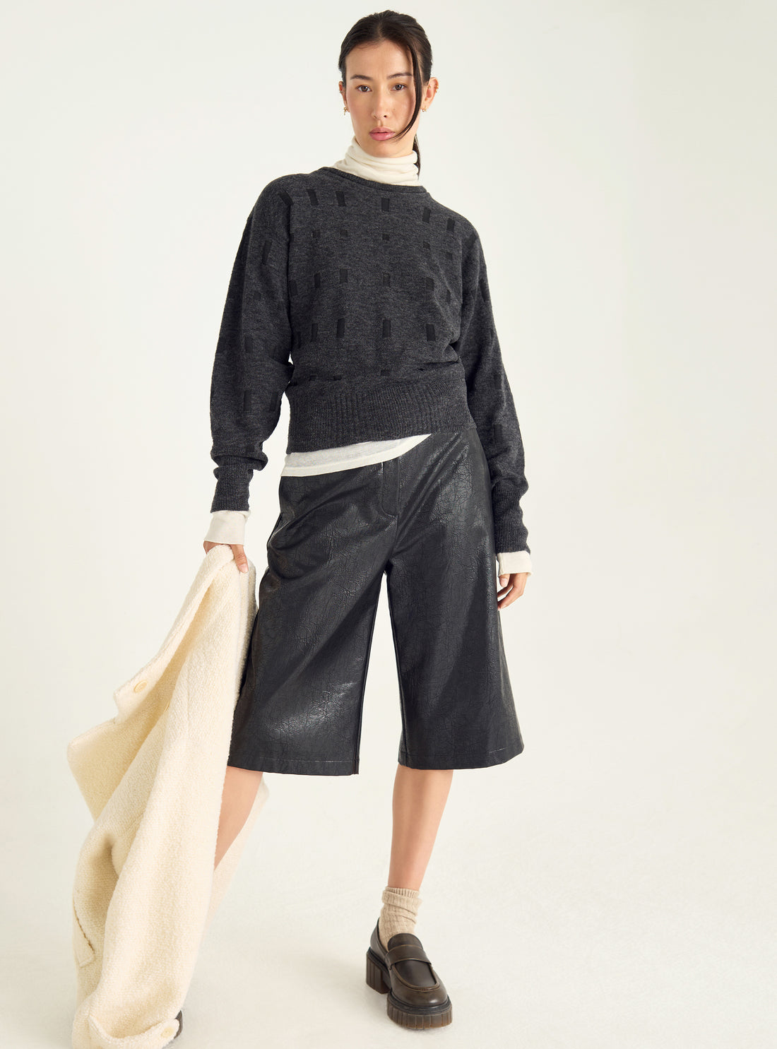 Pull graphique jacquard