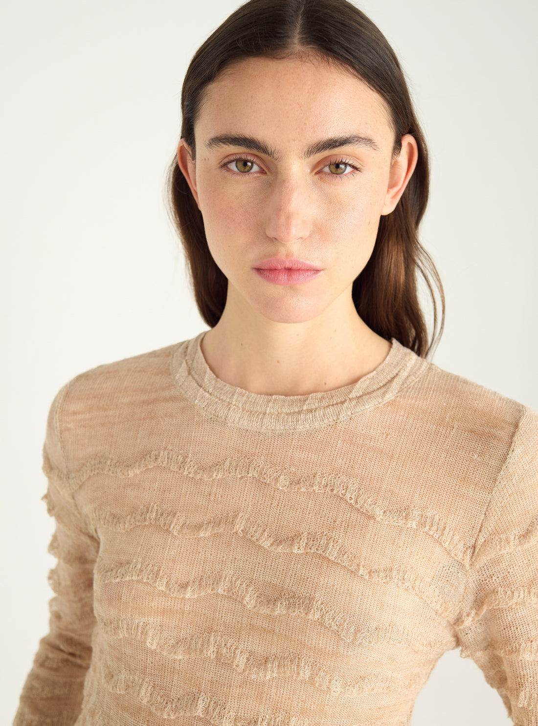 Pullover mit Spitzenstrick