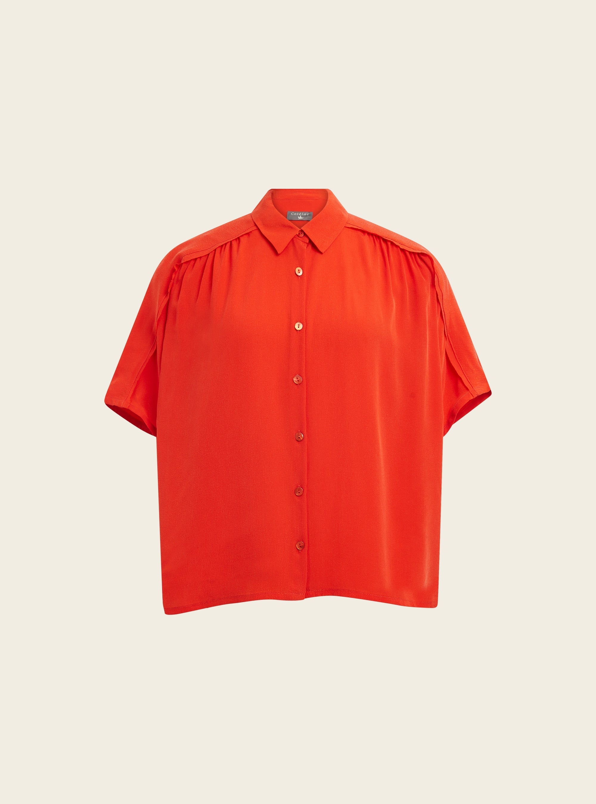 Chemise ample en cupro Cotélac