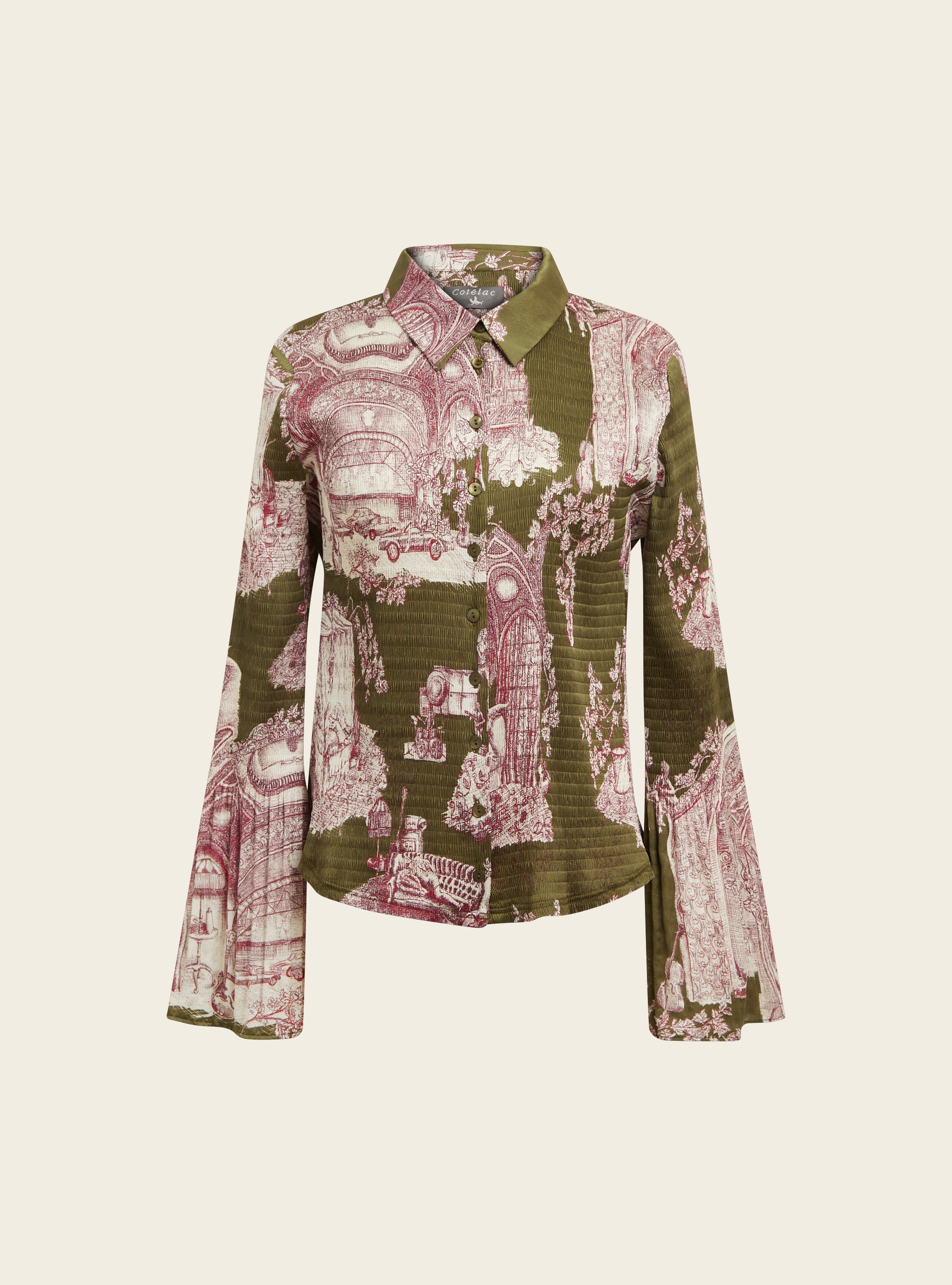 Chemise ajustée bouillonné Cotélac