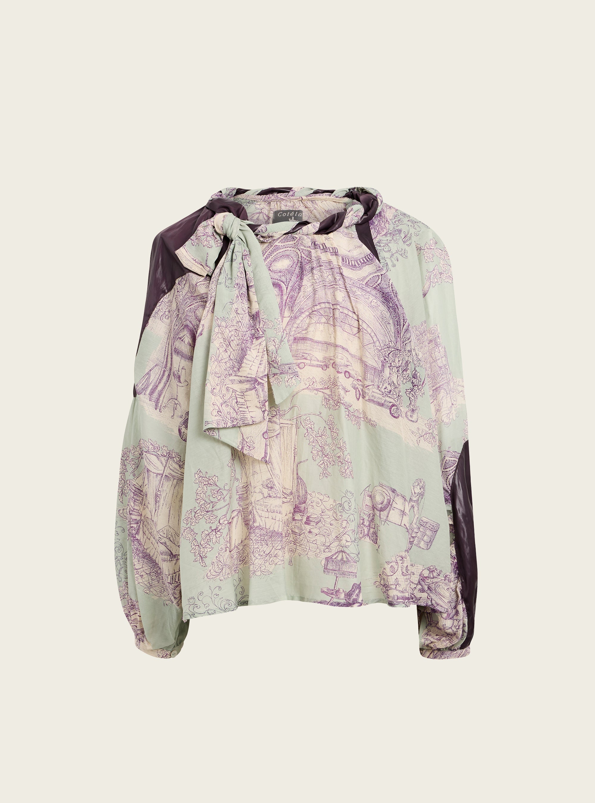 Blouse contrastée Cotélac