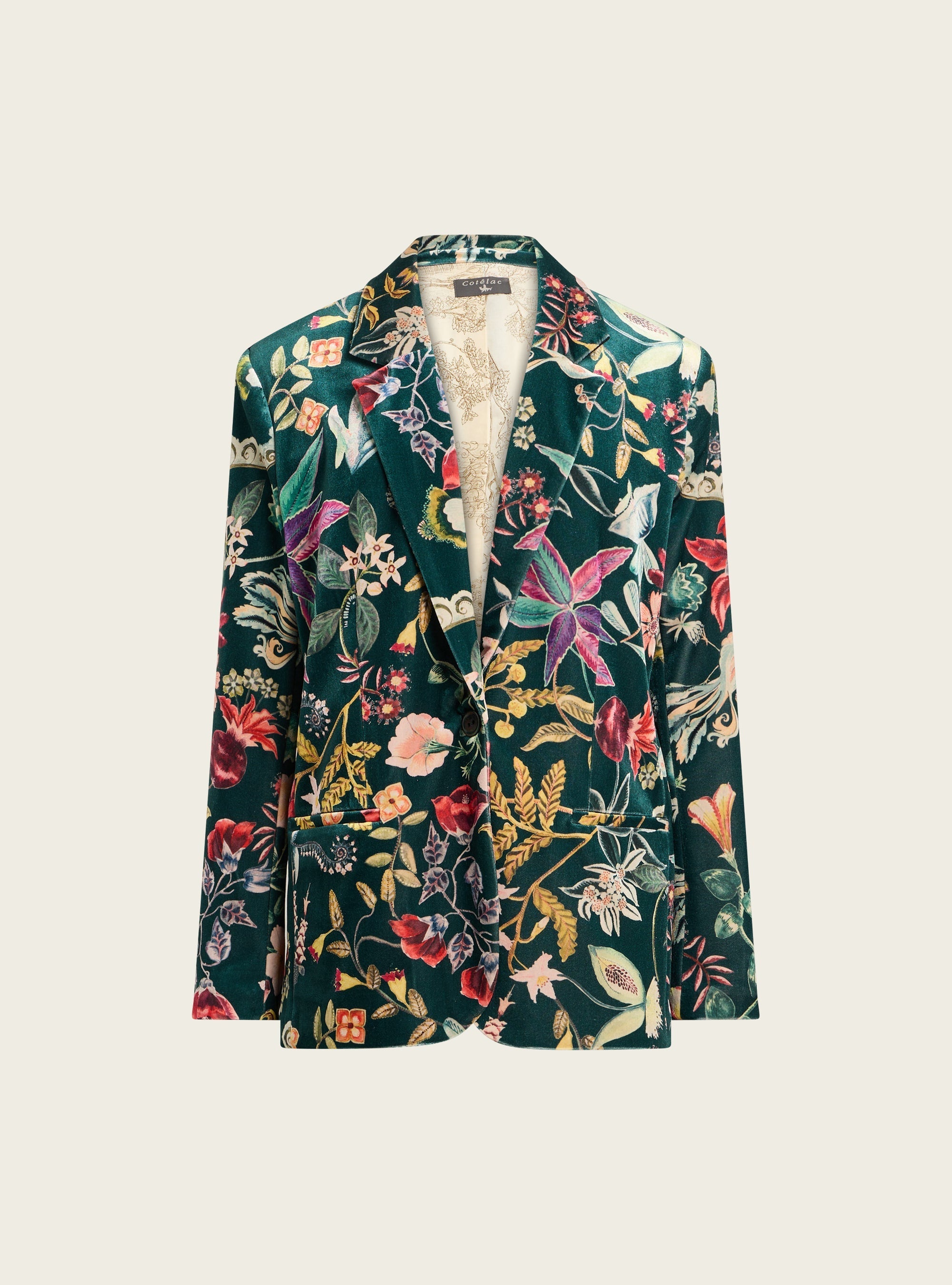 Veste blazer en maille velours Cotélac