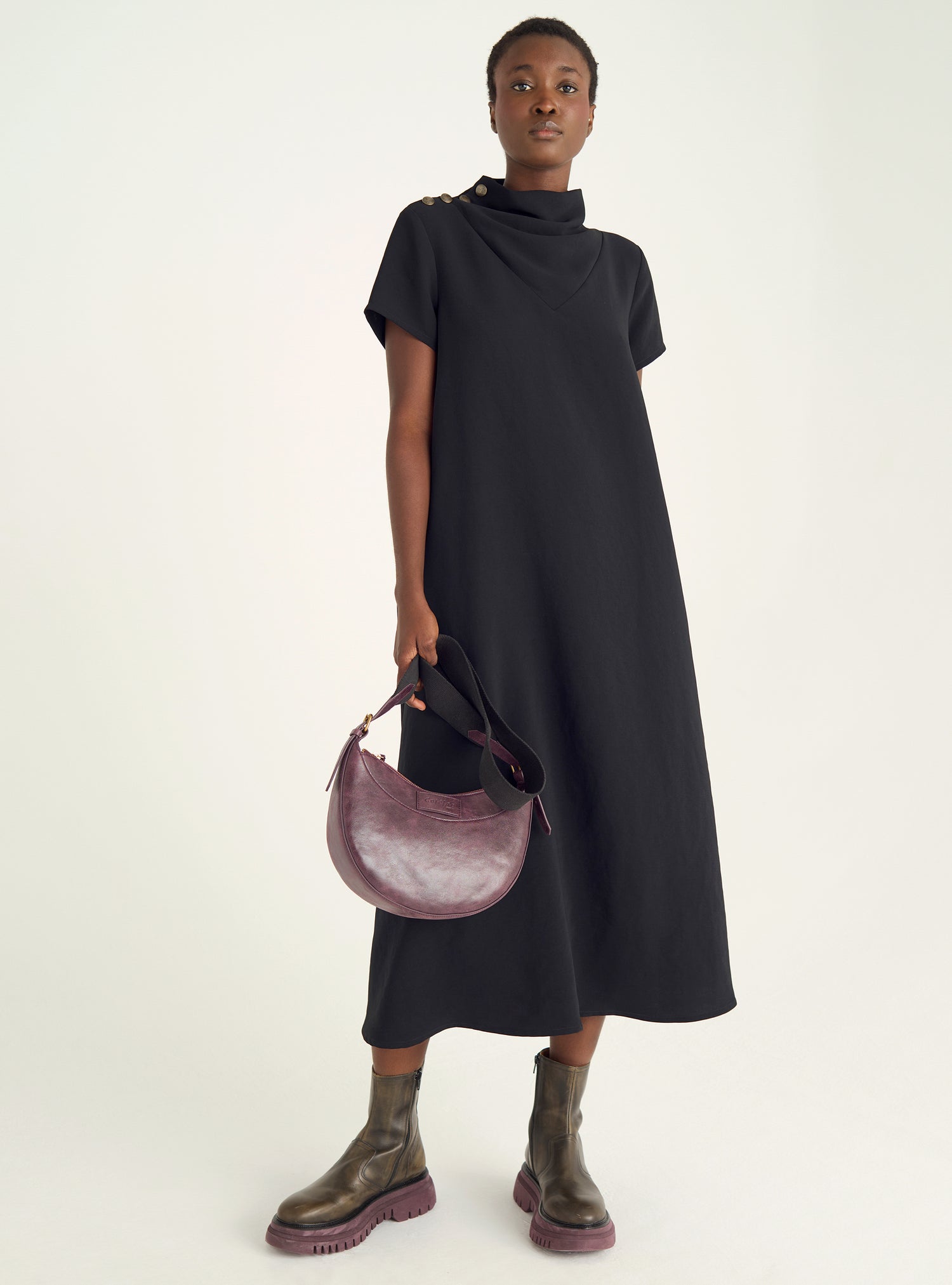 Long structured dress